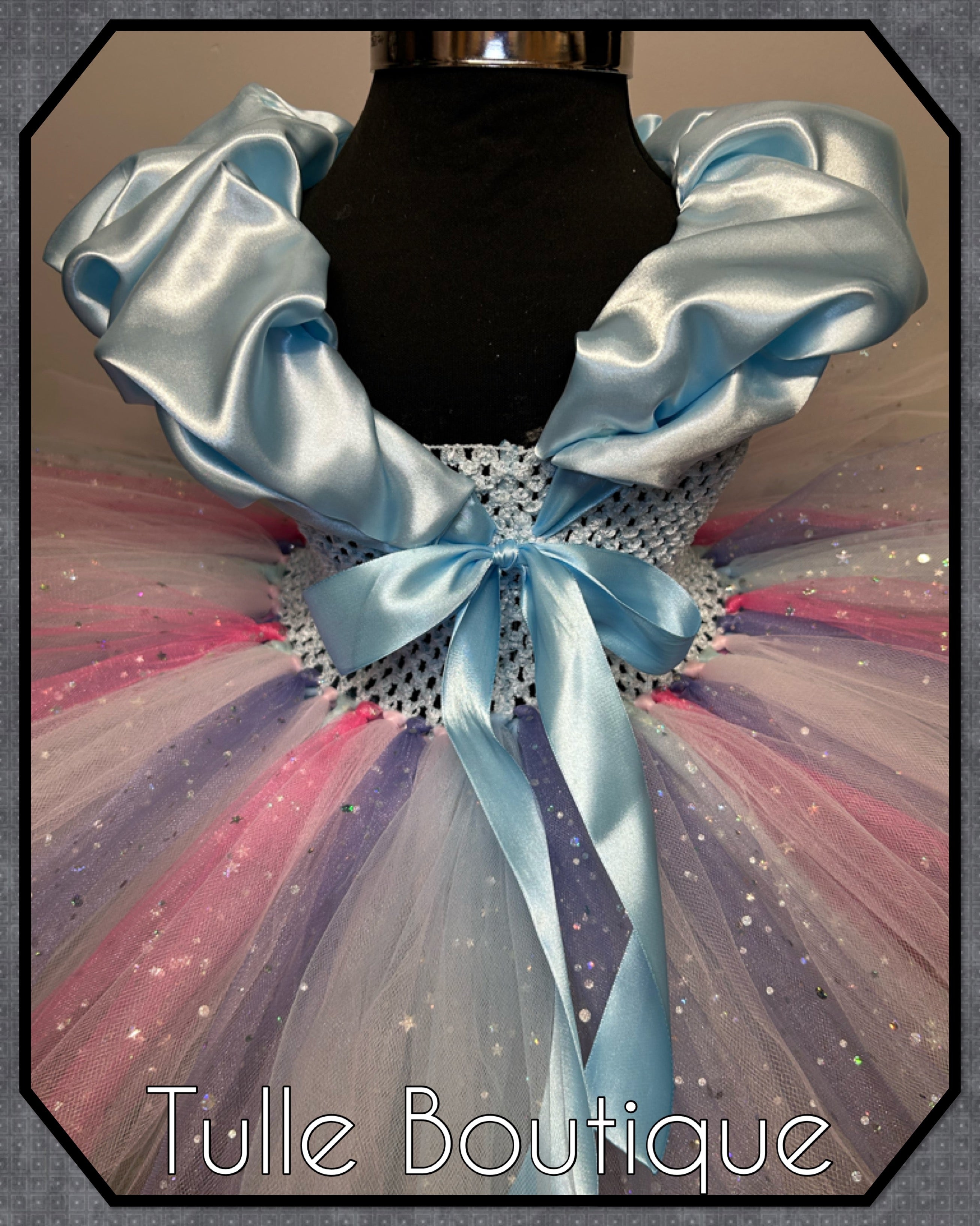 Girls toddlers Glitter Frozen Princess Elsa tutu dress, ballgown,Frozen fancy dress costume