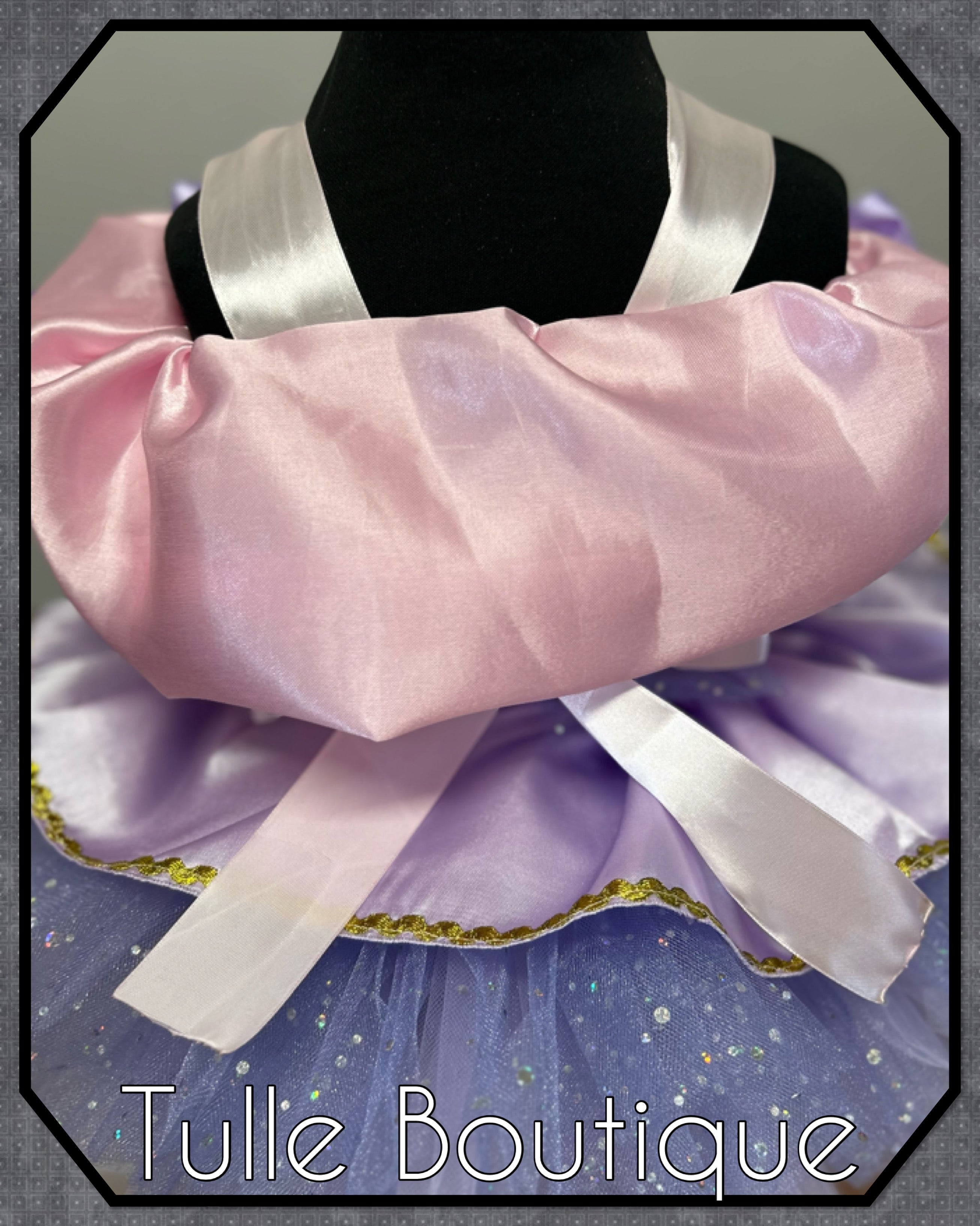 Girls toddlers Rapunzel Pink and lilac Princess tutu dress, birthday ballgown, fancy dress costume