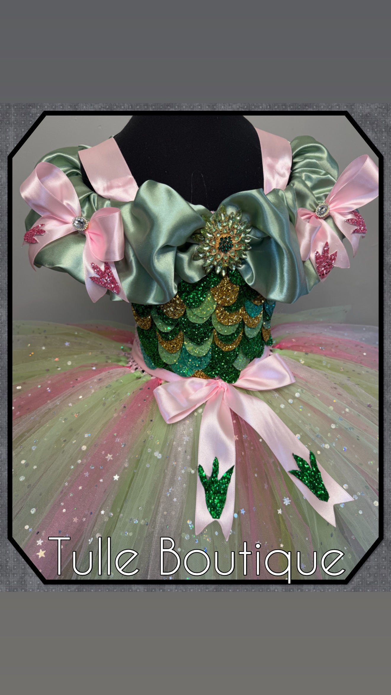 Girls toddlers Dinosaur tutu dress, ballgown, fancy dress costume