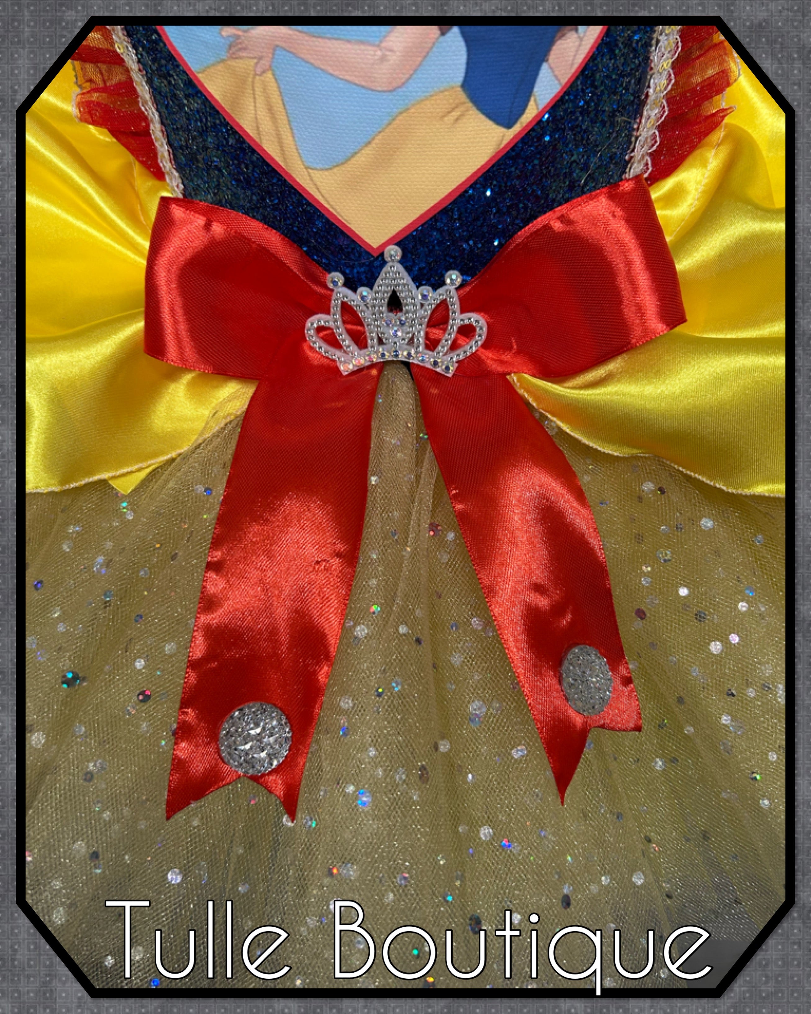 Girls toddlers Snow White Princess tutu birthday party dress,ballgown, fancy dress costume