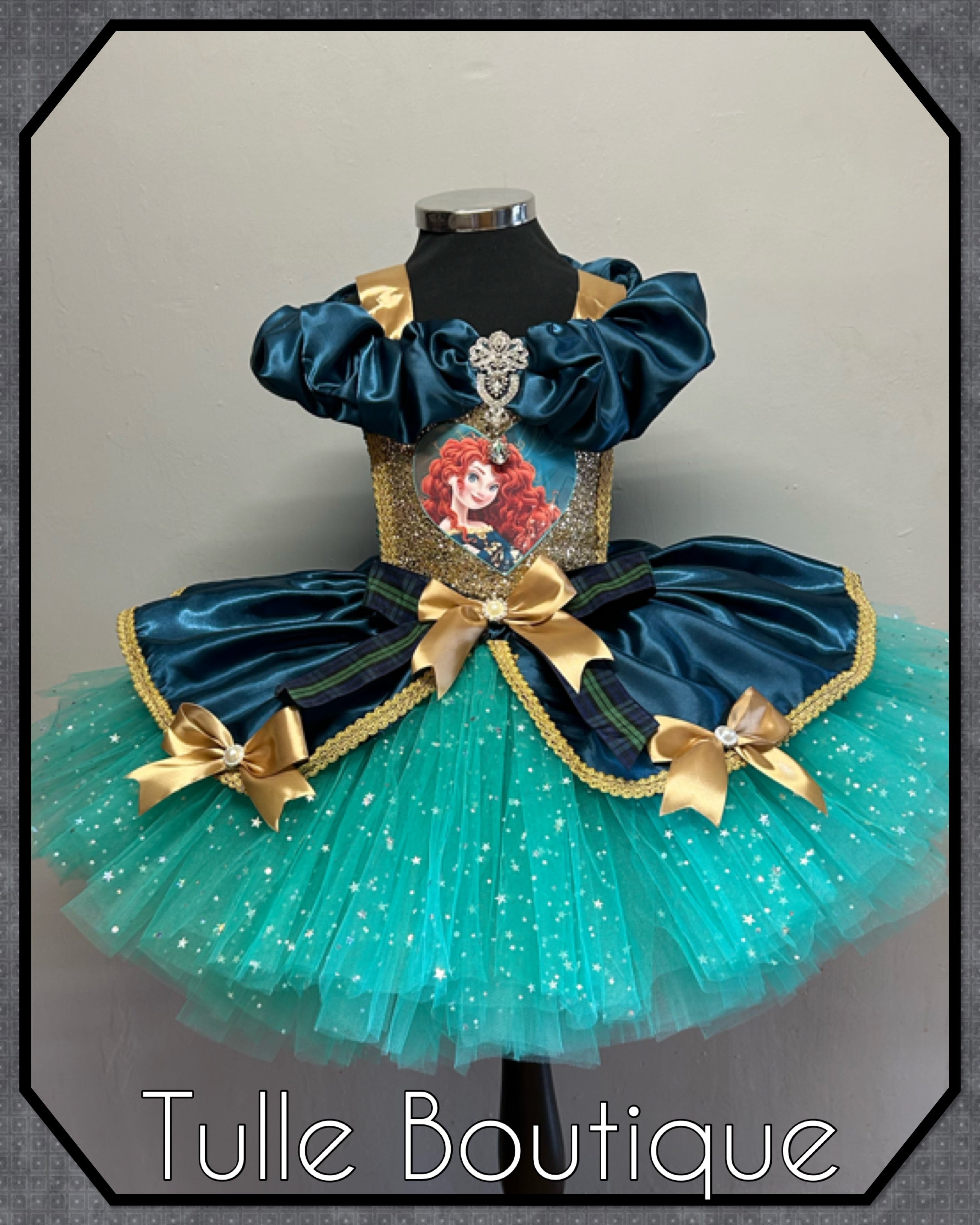 Girls toddlers Brave Princess Merida tutu dress,ballgown, fancy dress costume