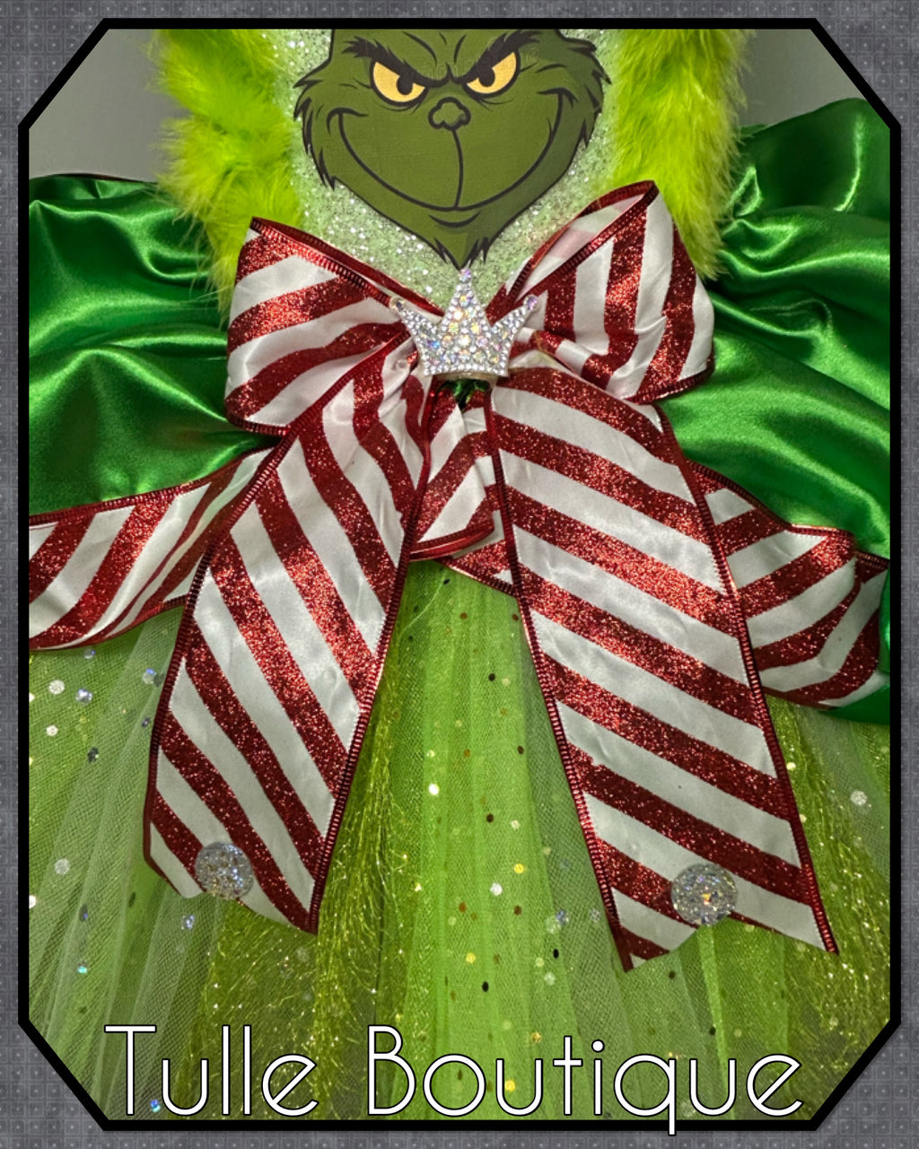Girls toddlers The Christmas Grinch  tutu dress,ballgown, fancy dress costume