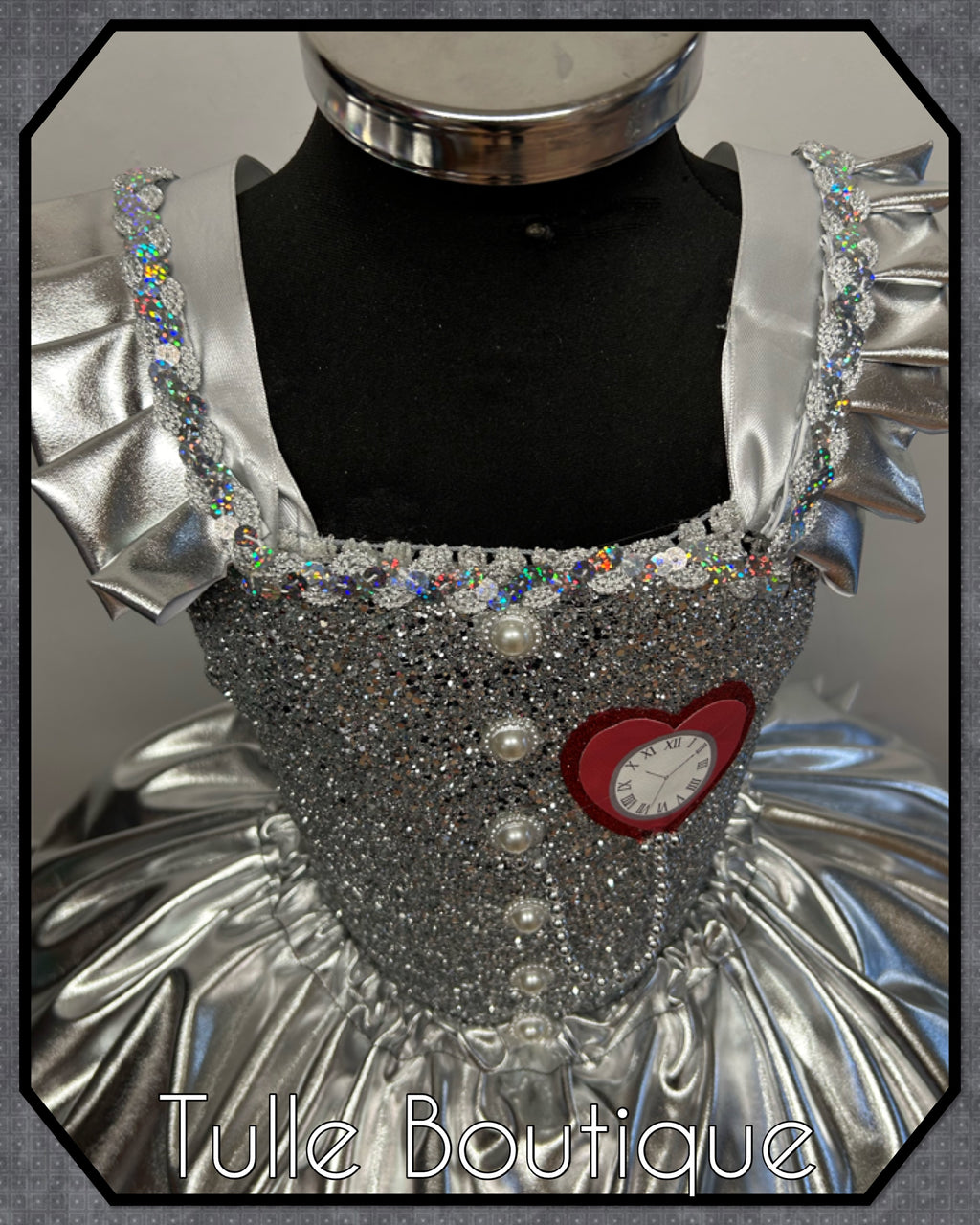 Girls toddlers The Tin man tutu dress, ballgown, wizard of Oz fancy dress costume