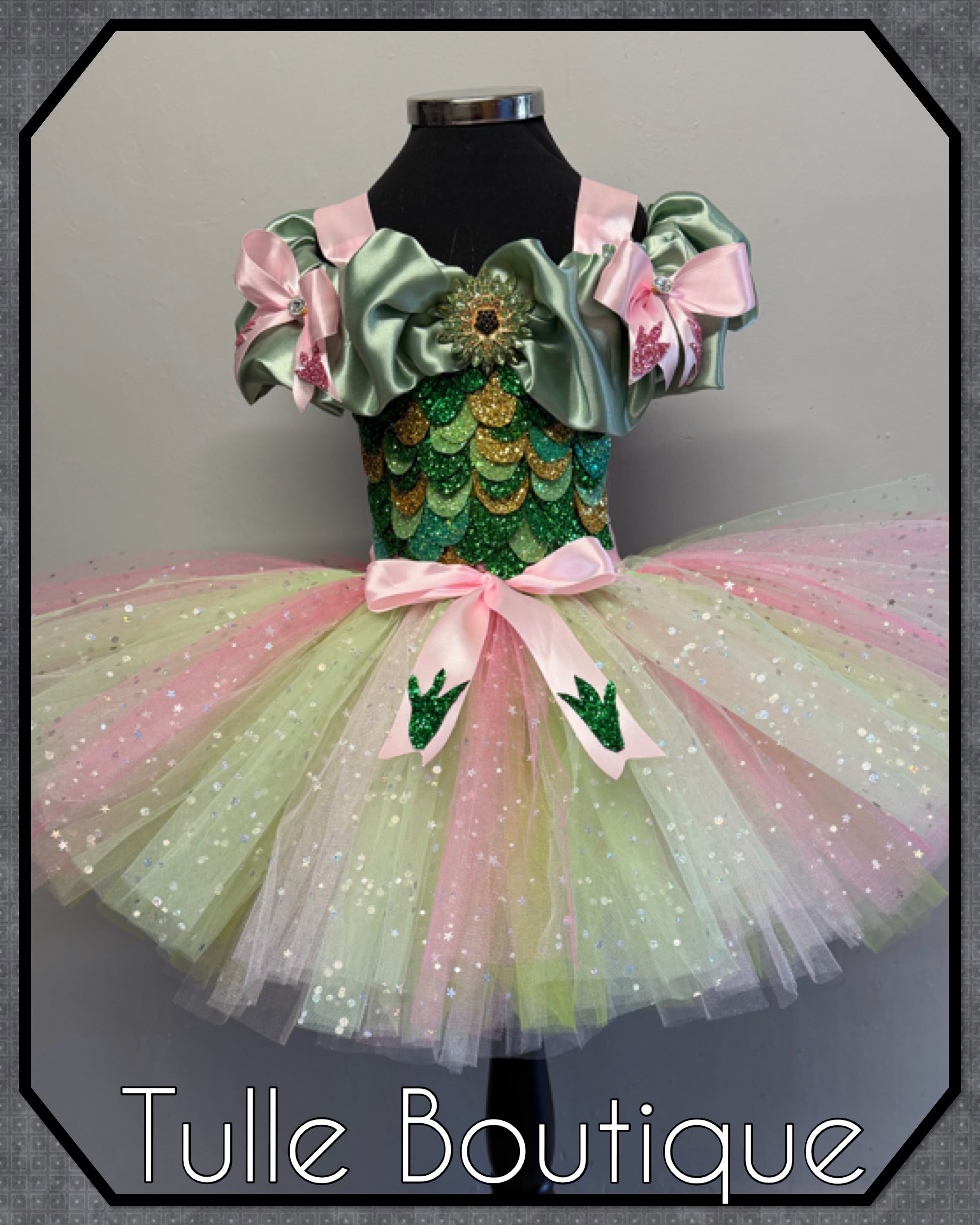 Girls toddlers Dinosaur tutu dress, ballgown, fancy dress costume