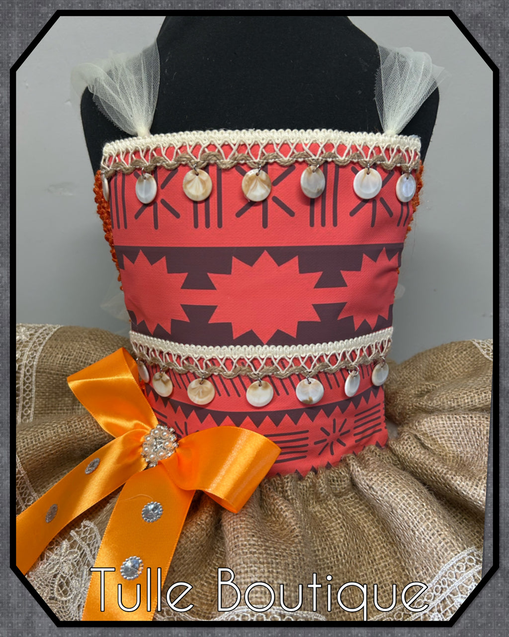 Girls toddlers Moana tutu dress, ballgown, fancy dress costume