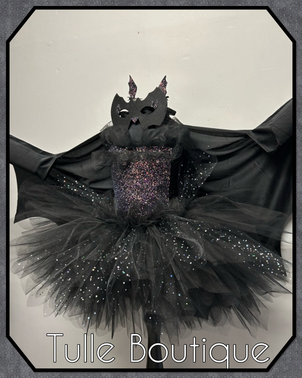 Girls toddlers sparkly Bat tutu birthday party dress,ballgown, fancy dress costume
