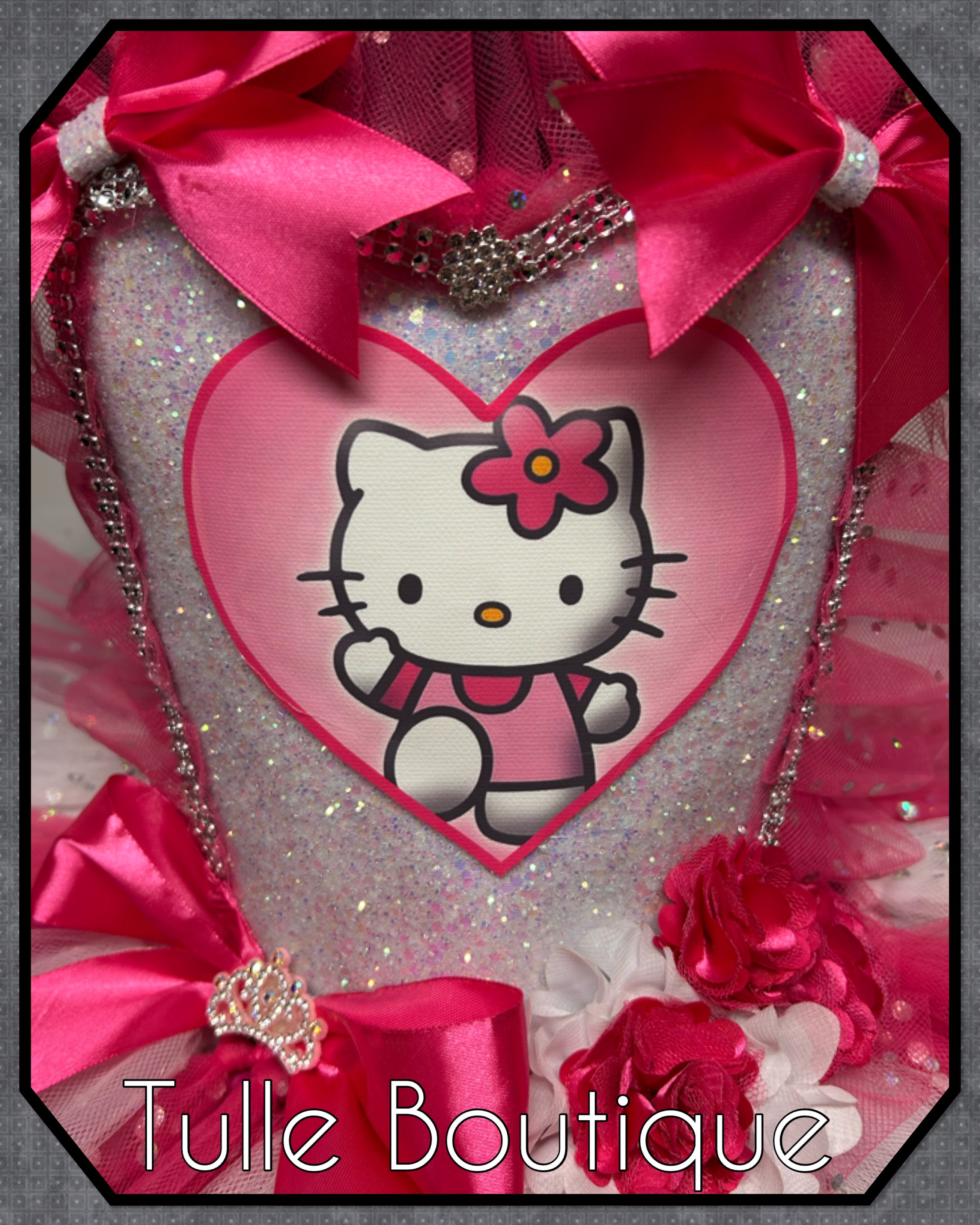 Girls toddlers Hello Kitty birthday tutu dress, ballgown, fancy dress costume
