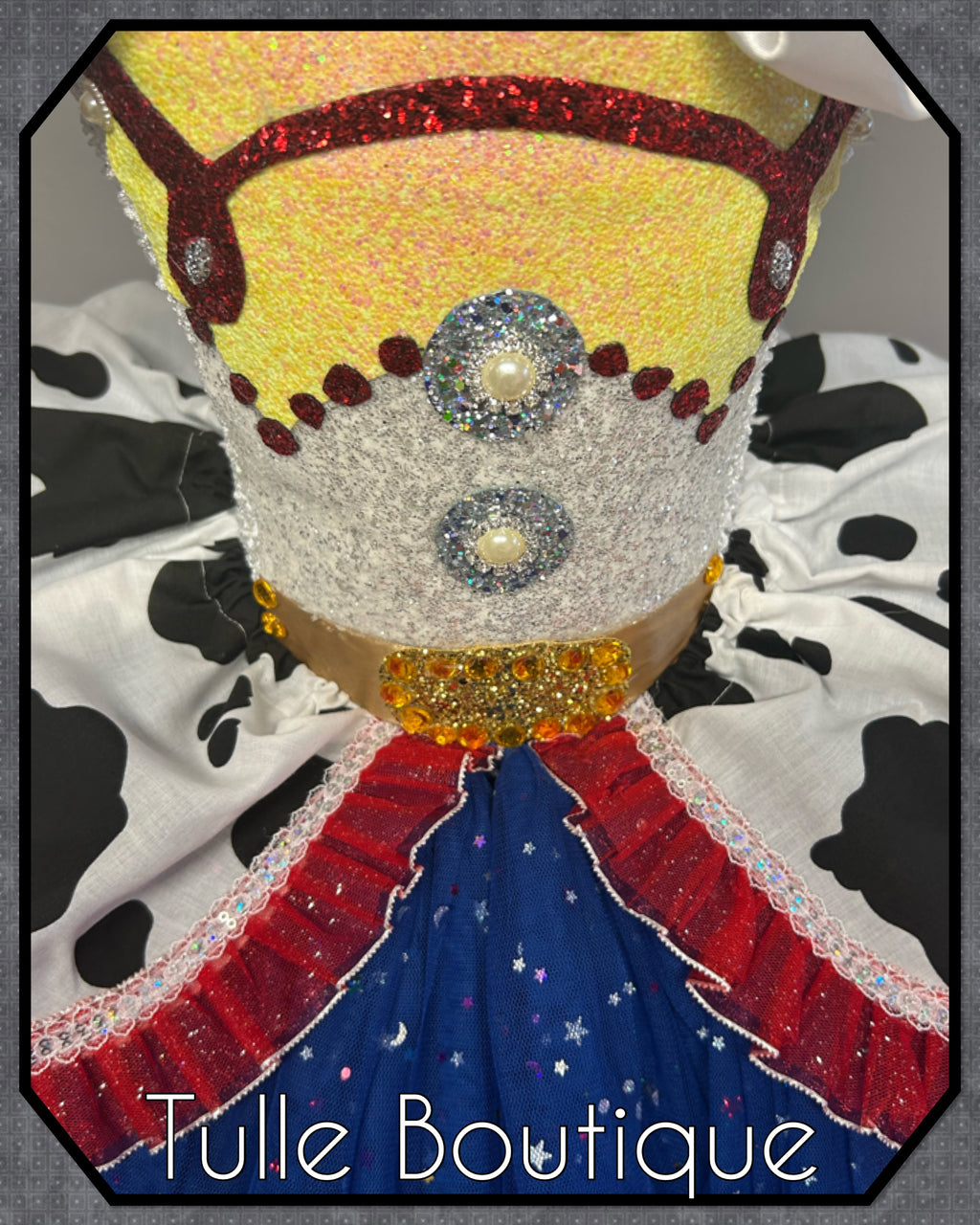 Girls toddlers Jessie cowgirl tutu dress, ballgown, fancy dress costume