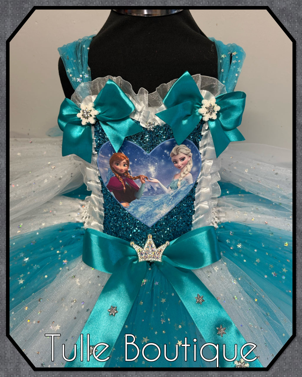 Girls toddlers Princess Elsa and Anna tutu dress, ballgown,Frozen fancy dress costume