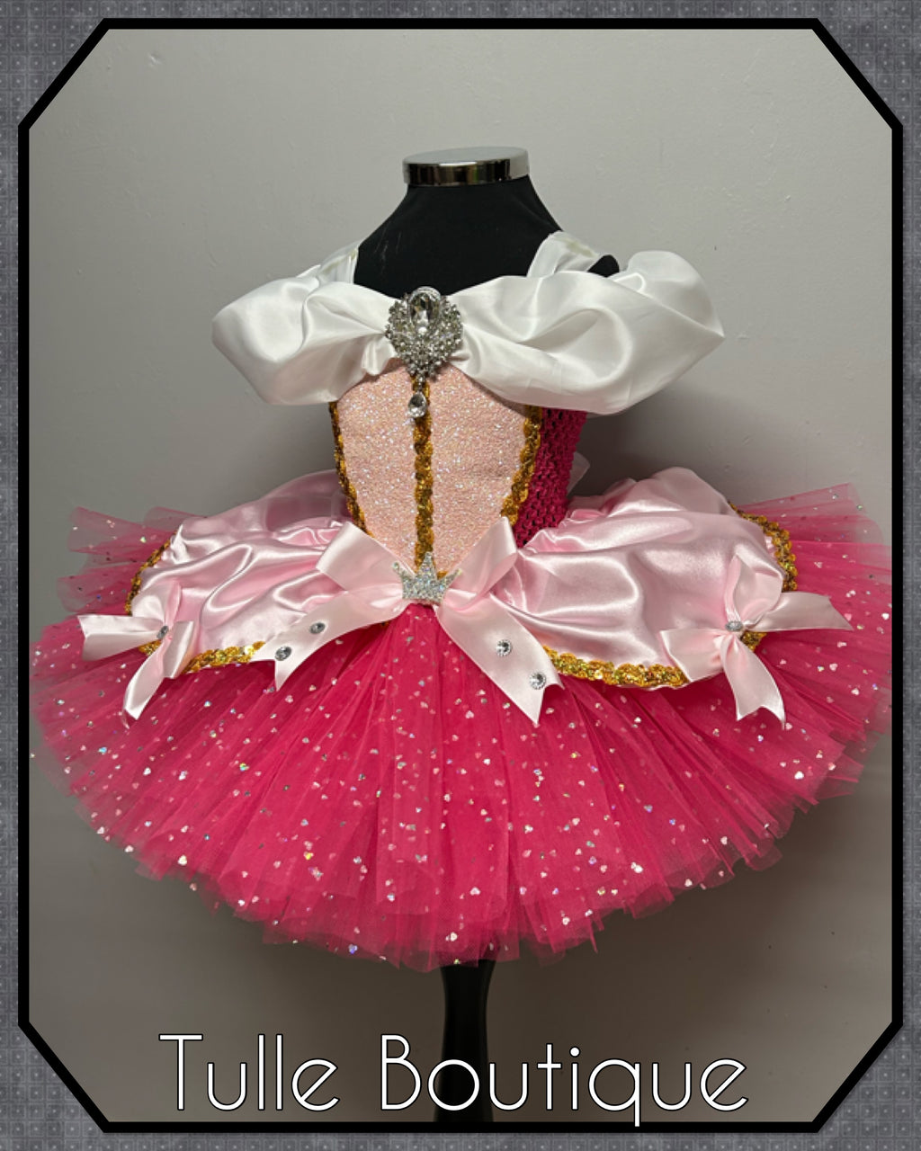 Girls toddlers Princess Aurora tutu dress, sleeping beauty ballgown, fancy dress costume