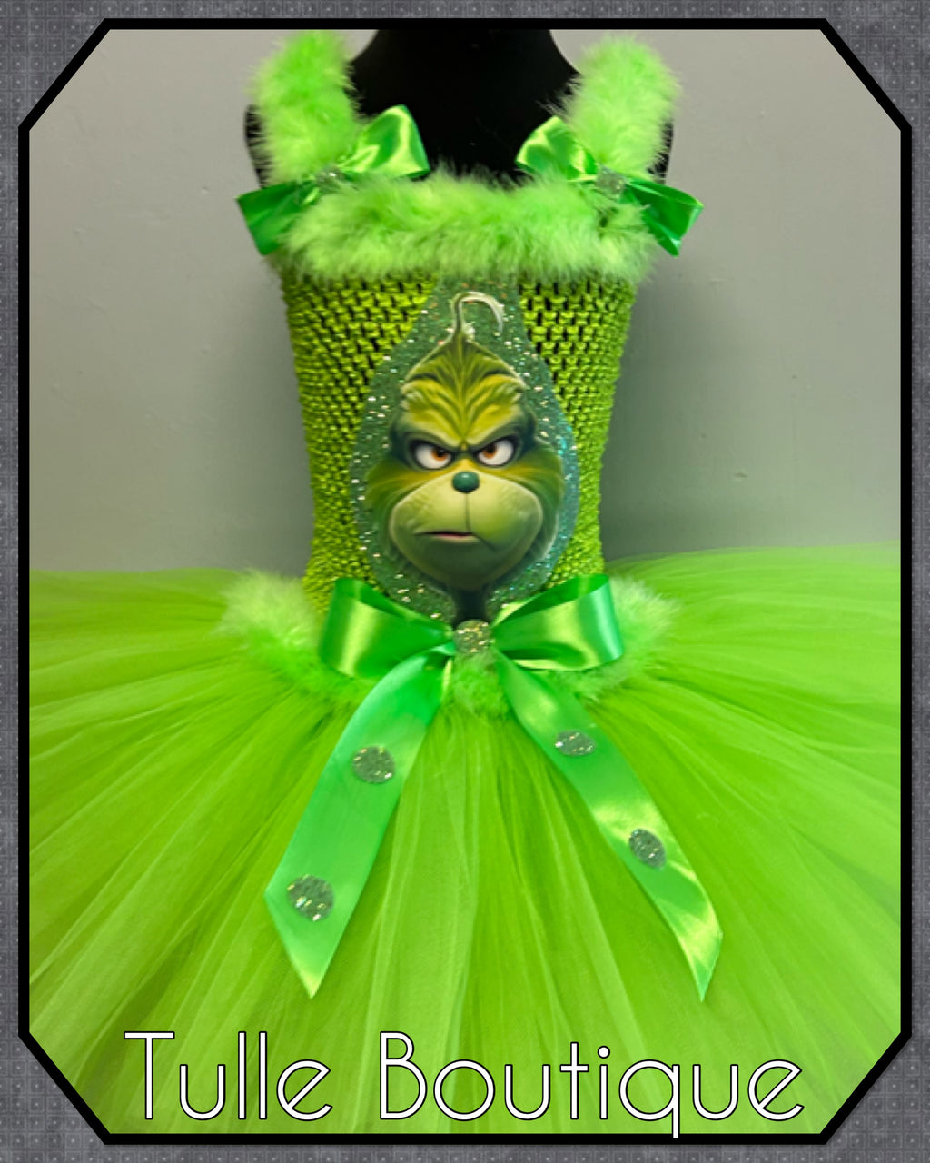 Girls toddlers The Grinch Christmas  tutu dress, ballgown, fancy dress costume