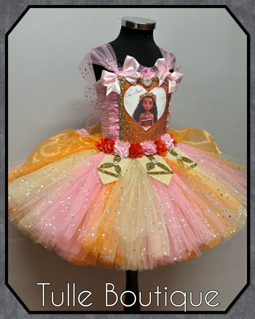 Girls toddlers Princess Moana tutu dress, ballgown,fancy dress costume