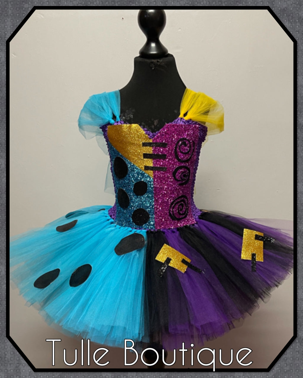 Girls toddlers Halloween Sally tutu dress, ballgown, nightmare before Christmas fancy dress costume