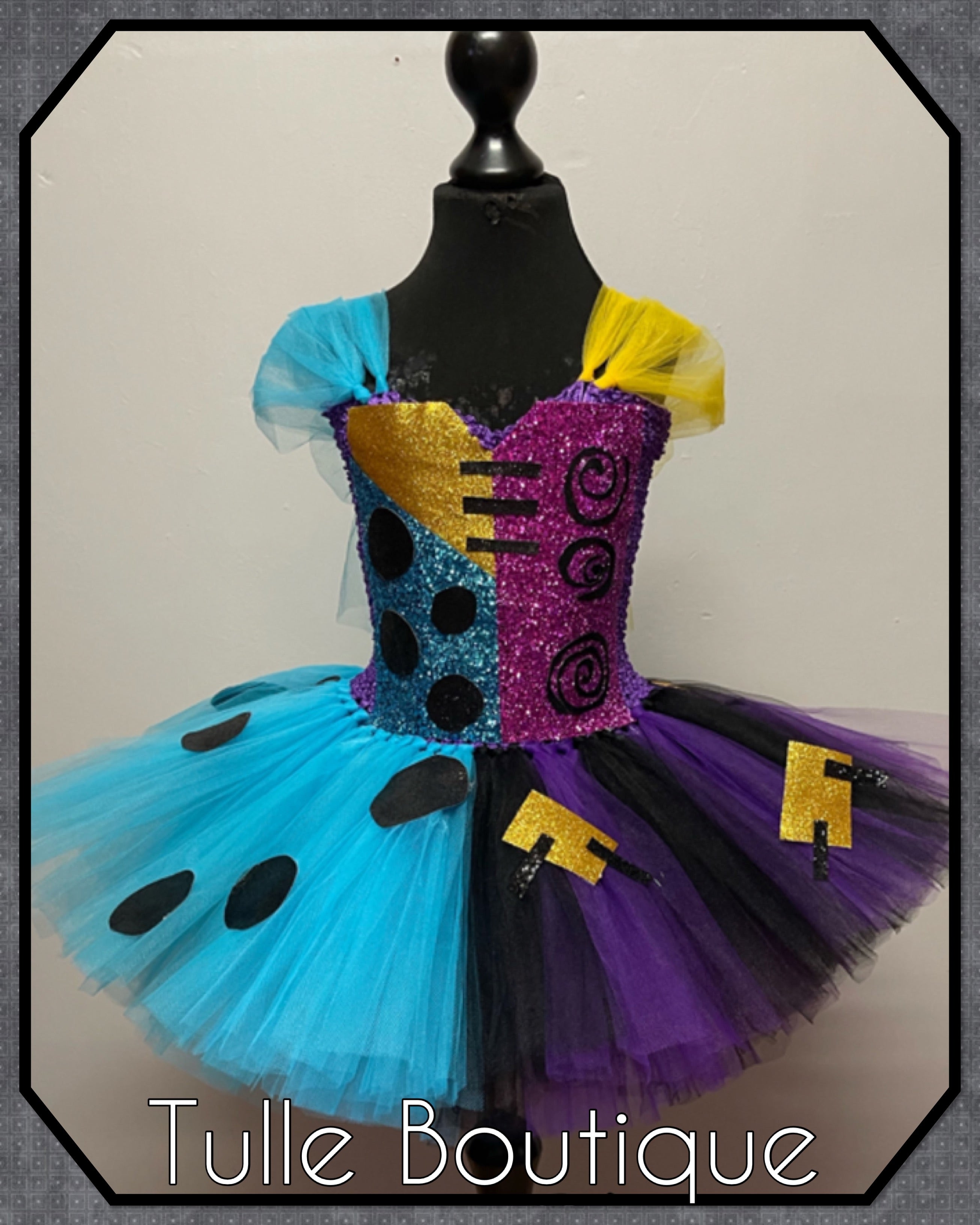 Girls toddlers Halloween Sally tutu dress, ballgown, nightmare before Christmas fancy dress costume