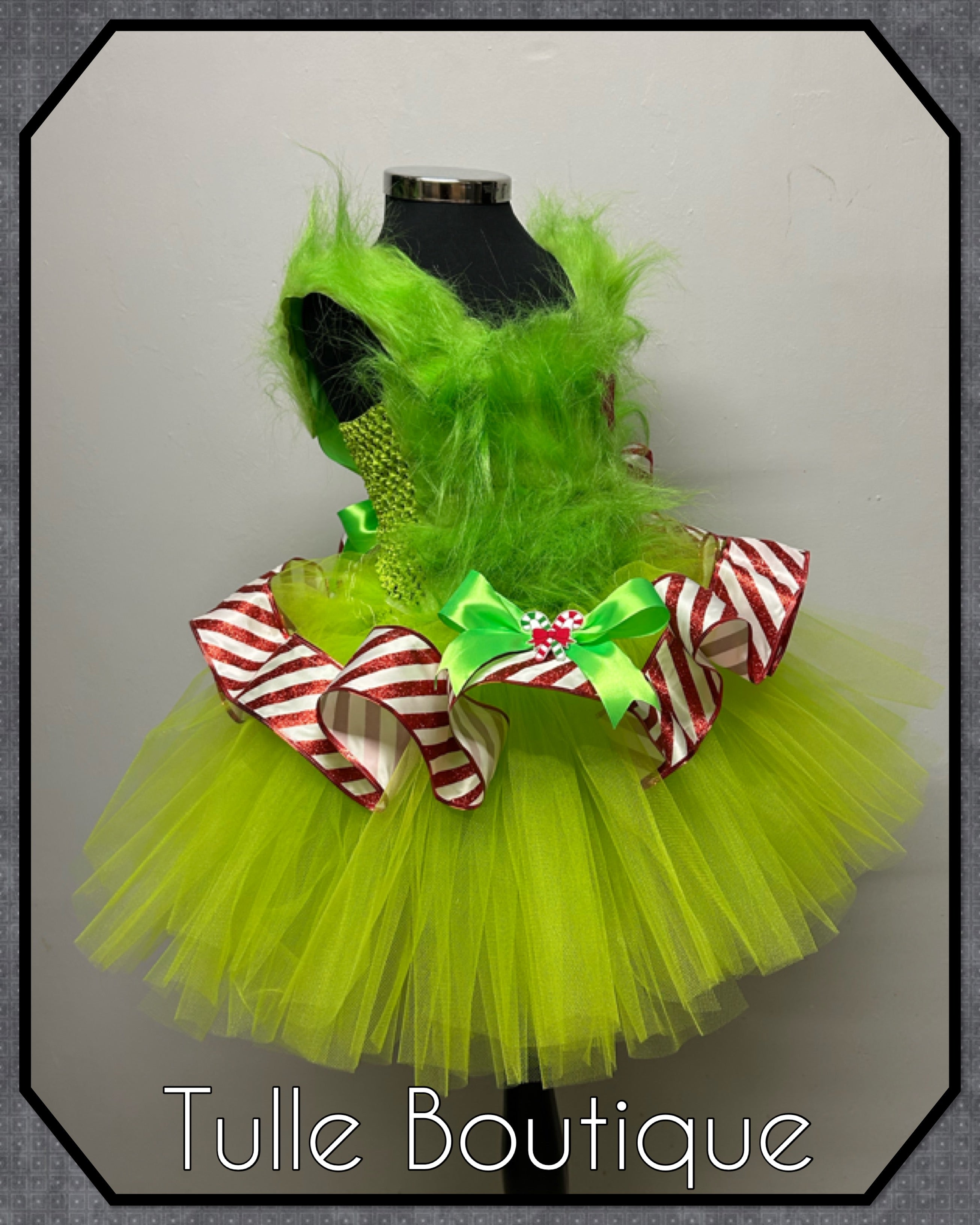 Girls toddlers The Grinch Christmas tutu dress, ballgown, fancy dress costume