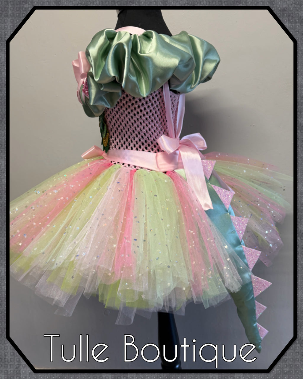 Girls toddlers Dinosaur tutu dress, ballgown, fancy dress costume