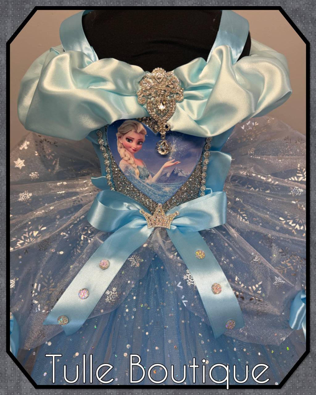 Girls toddlers Princess Elsa frozen tutu birthday party dress,ballgown, fancy dress costume