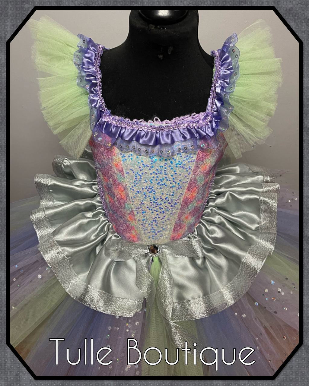 Girls Alien space tutu dress, birthday ballgown, fancy dress costume