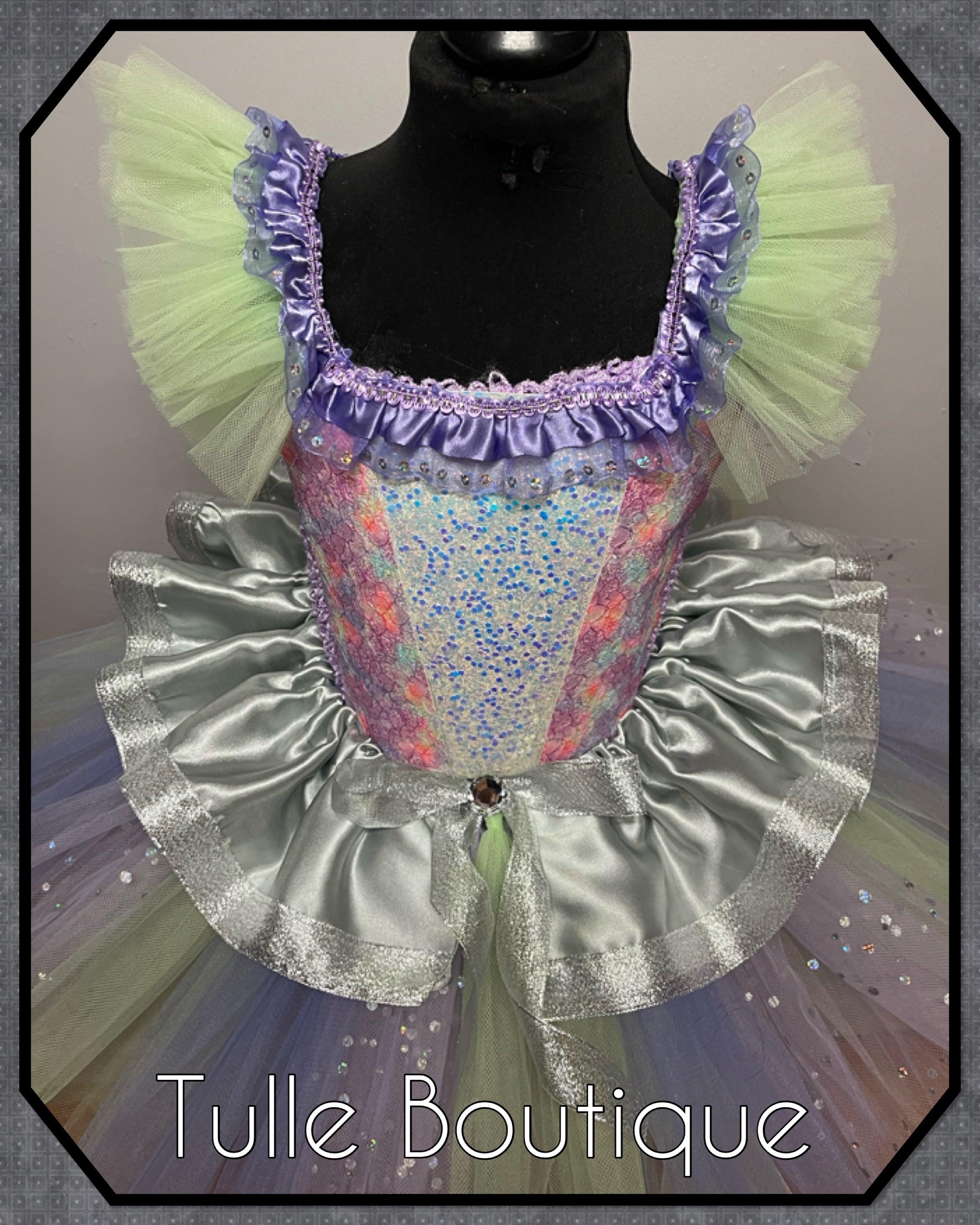 Girls Alien space tutu dress, birthday ballgown, fancy dress costume