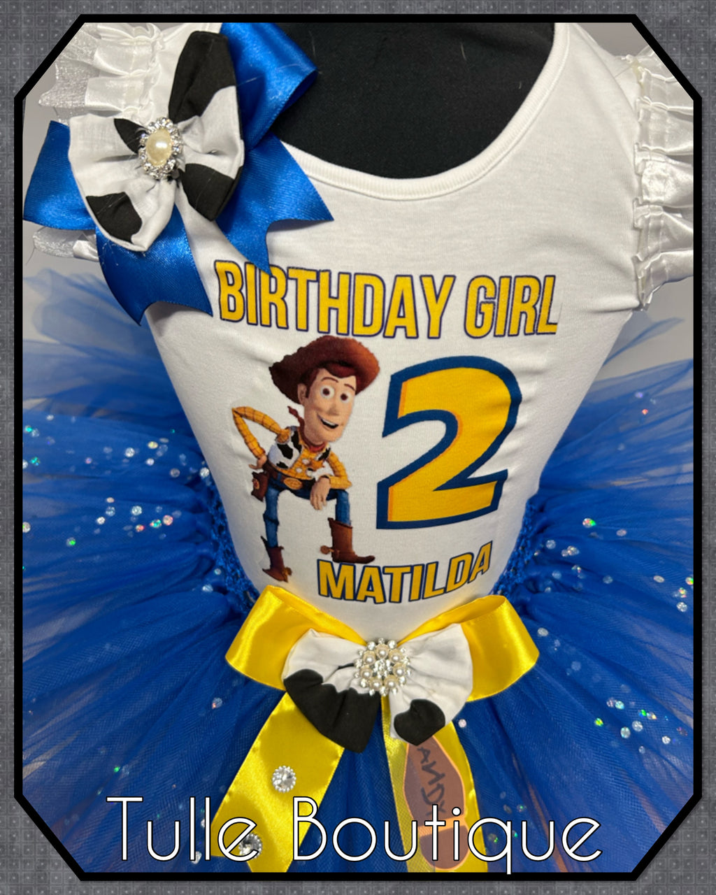 Girls toddlers Toy Story birthday tutu outfit fancy dress costume