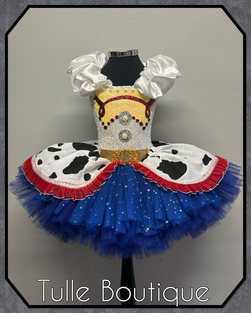 Girls toddlers Jessie cowgirl tutu dress, ballgown, fancy dress costume