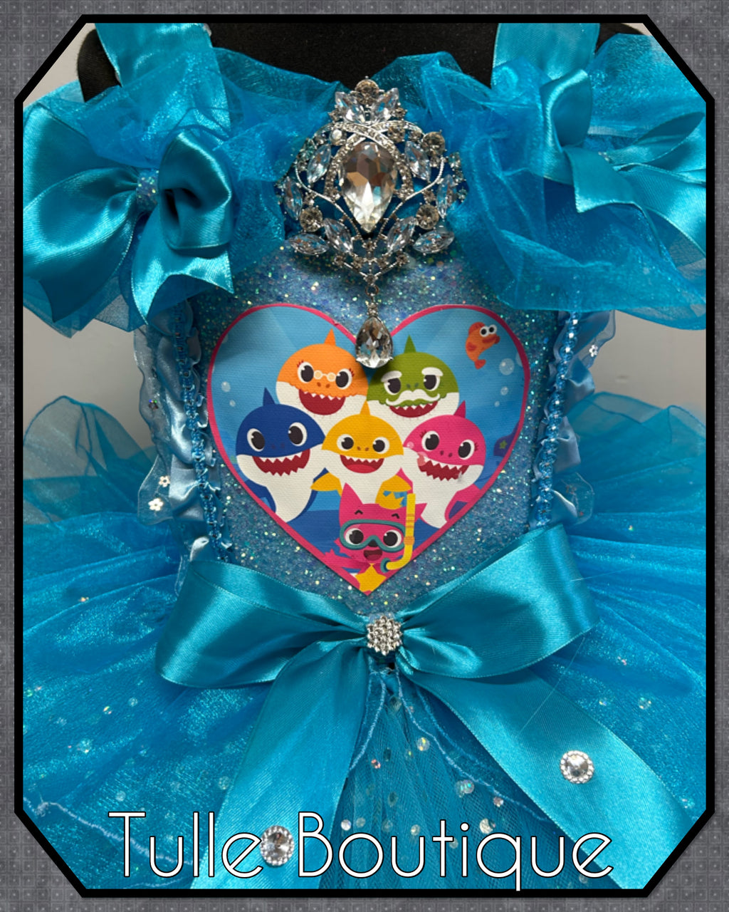 Girls toddlers Princess Baby shark tutu birthday party dress,ballgown, fancy dress costume