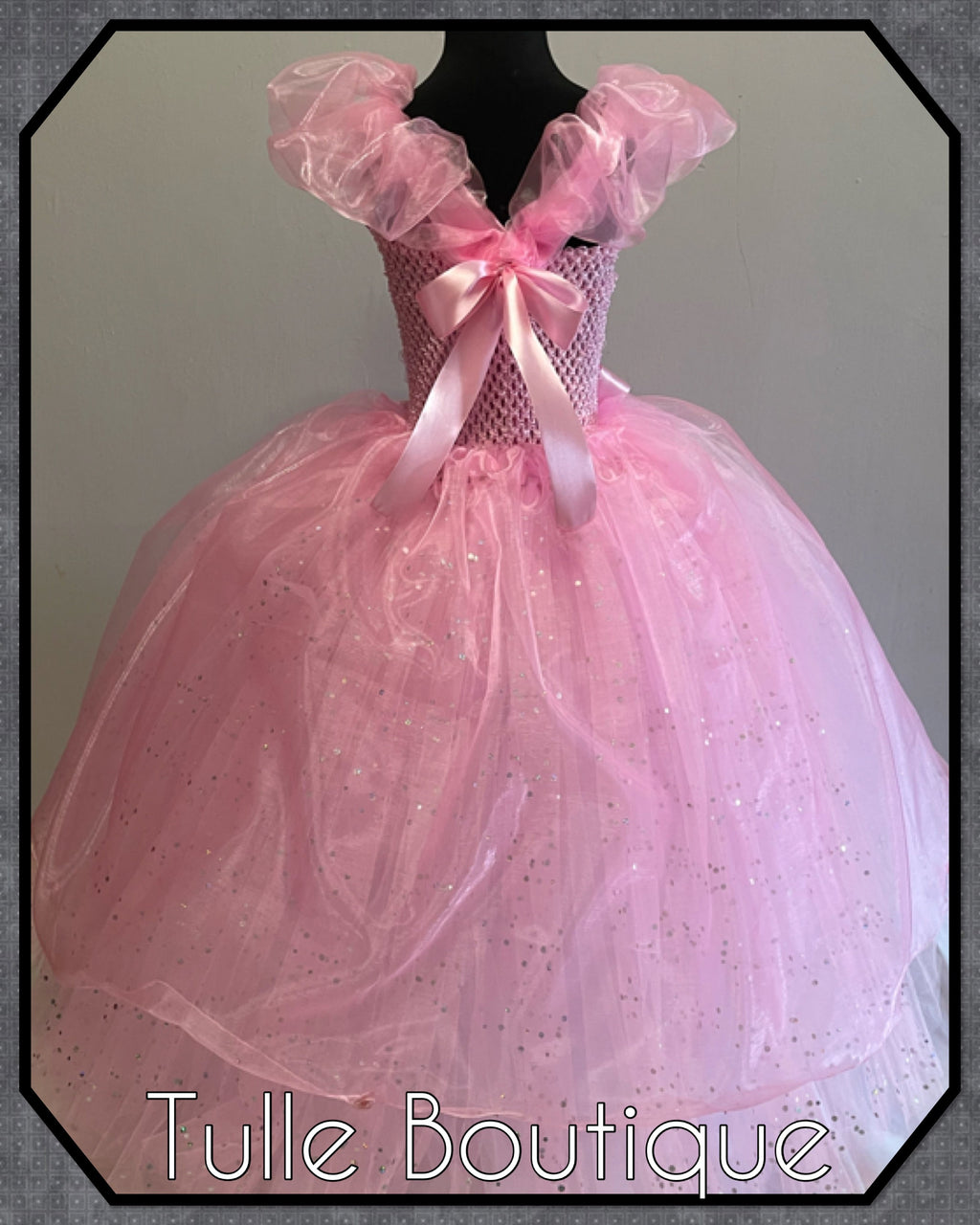 Girls toddlers Princess Barbie organza tutu dress, ballgown, fancy dress costume full length ballgown