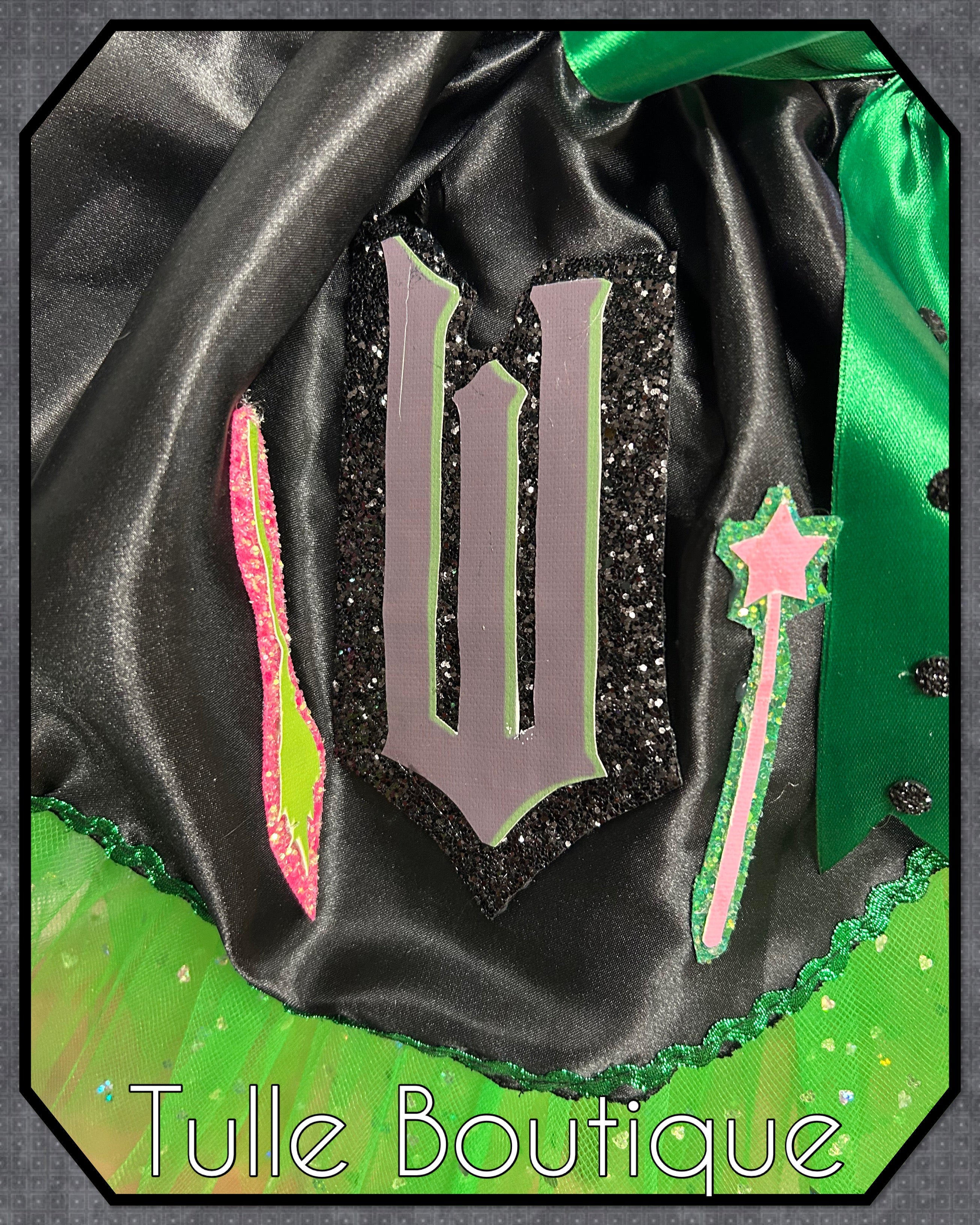 Girls toddlers Wicked Glinda and Elphaba tutu dress, ballgown, fancy dress costume