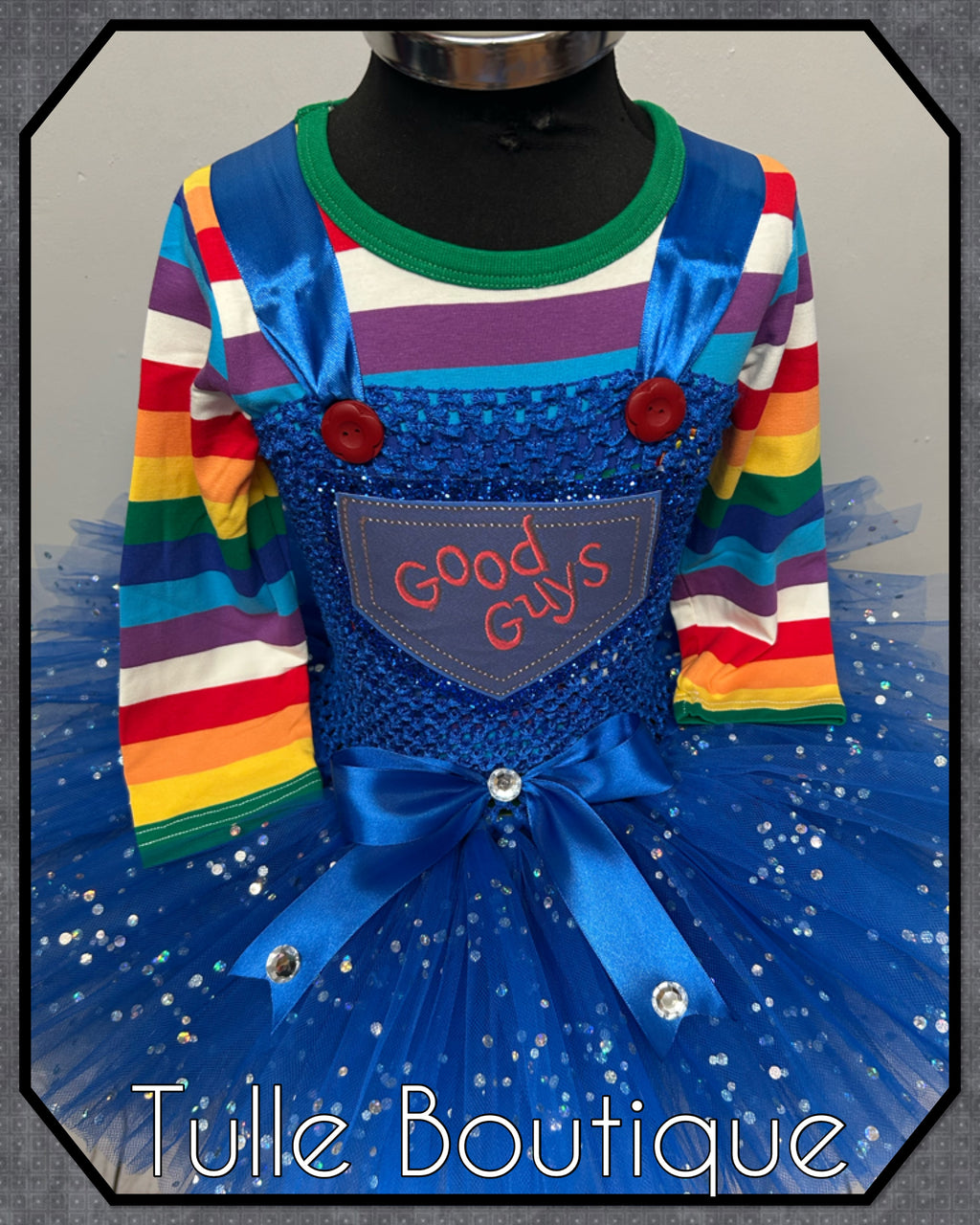 Girls toddlers Childs Play Chucky tutu dress, book day fancy dress costume