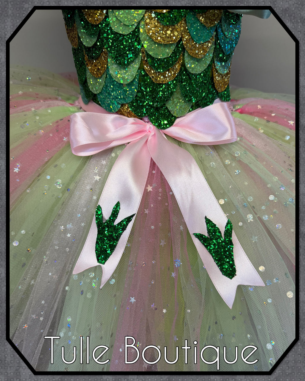 Girls toddlers Dinosaur tutu dress, ballgown, fancy dress costume