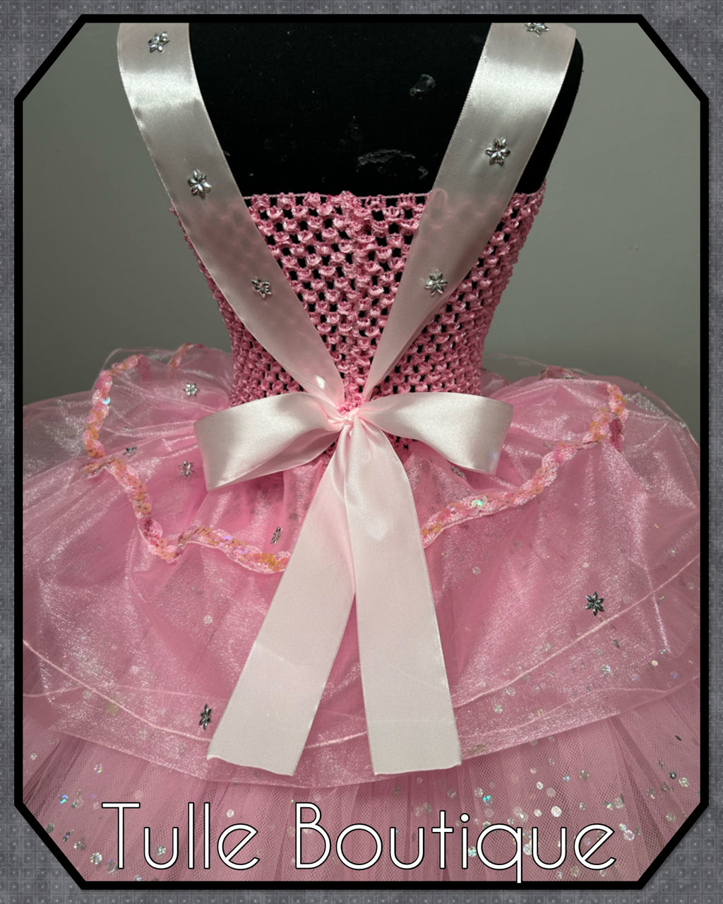 Girls toddlers Glinda Wicked Princess pink tutu dress, birthday ballgown, Good witch fancy dress costume