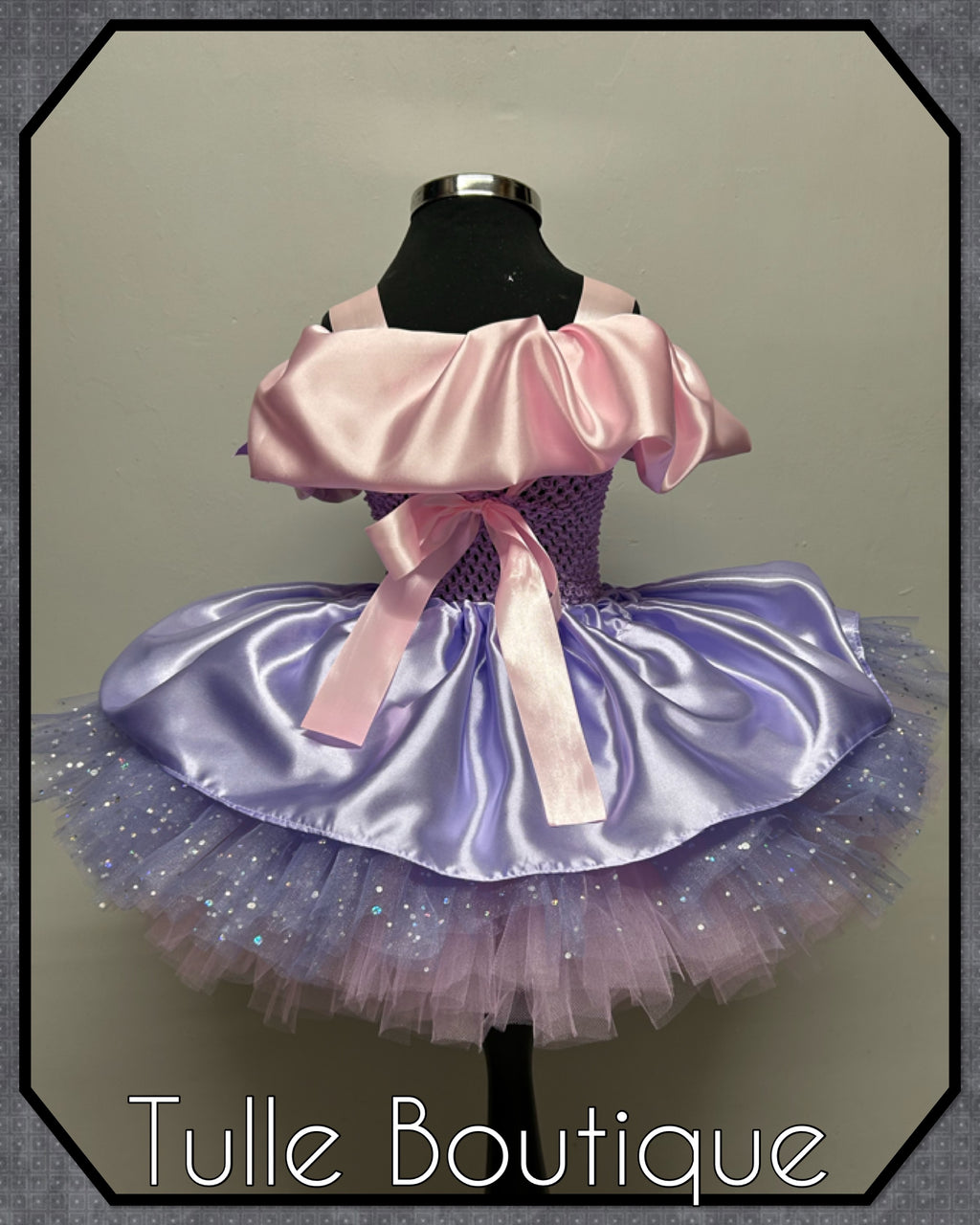 Girls toddlers Rapunzel Pink and lilac Princess tutu dress, birthday ballgown, fancy dress costume