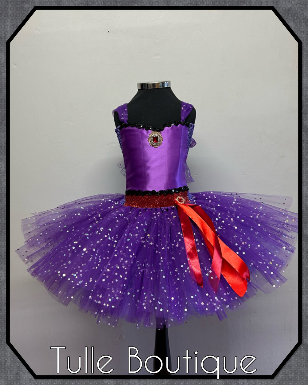 Girls toddlers Evil Queen tutu dress, ballgown, fancy dress costume