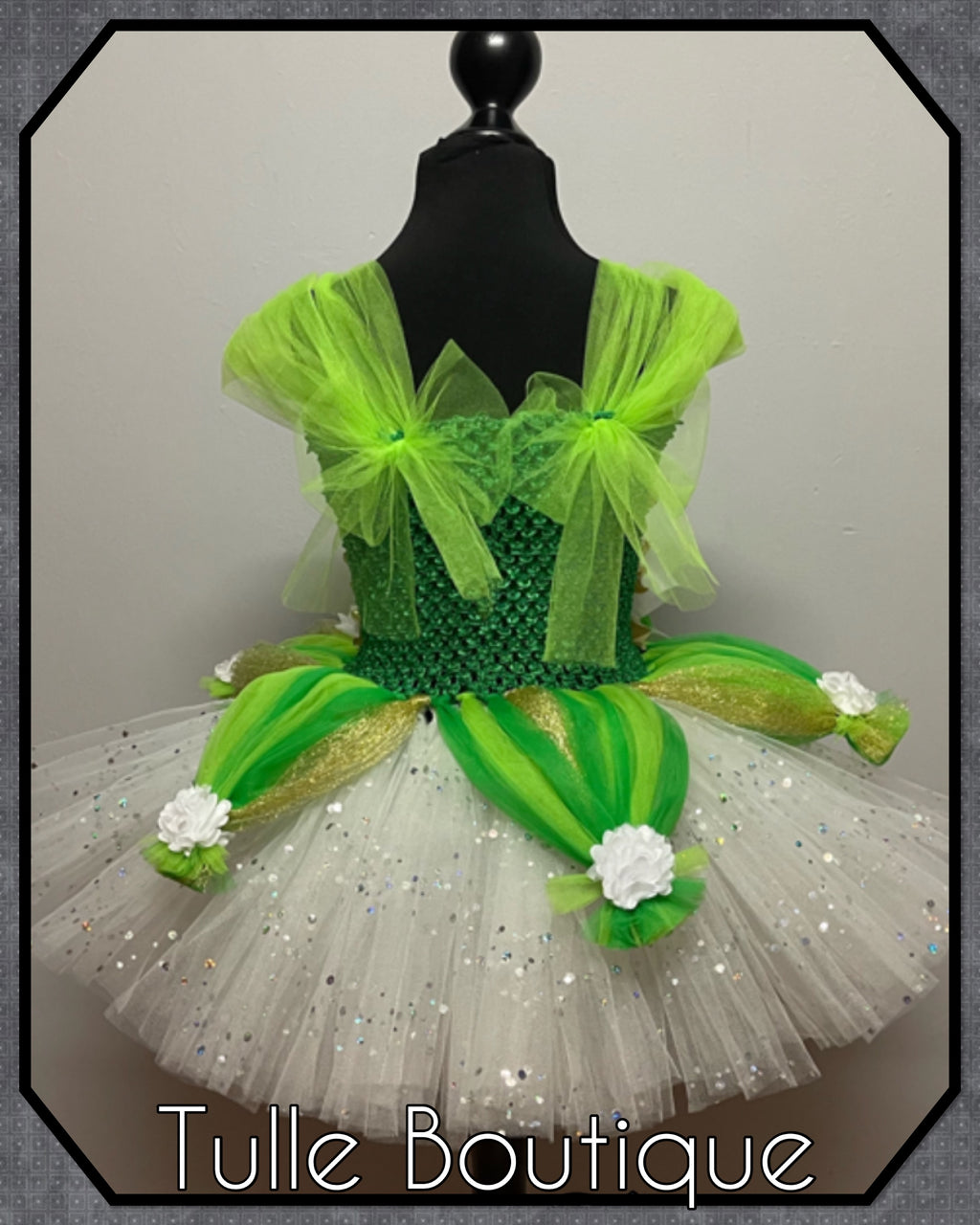 Girls toddlers Princess Tiana tutu dress, princess and the frog ballgown, fancy dress costume