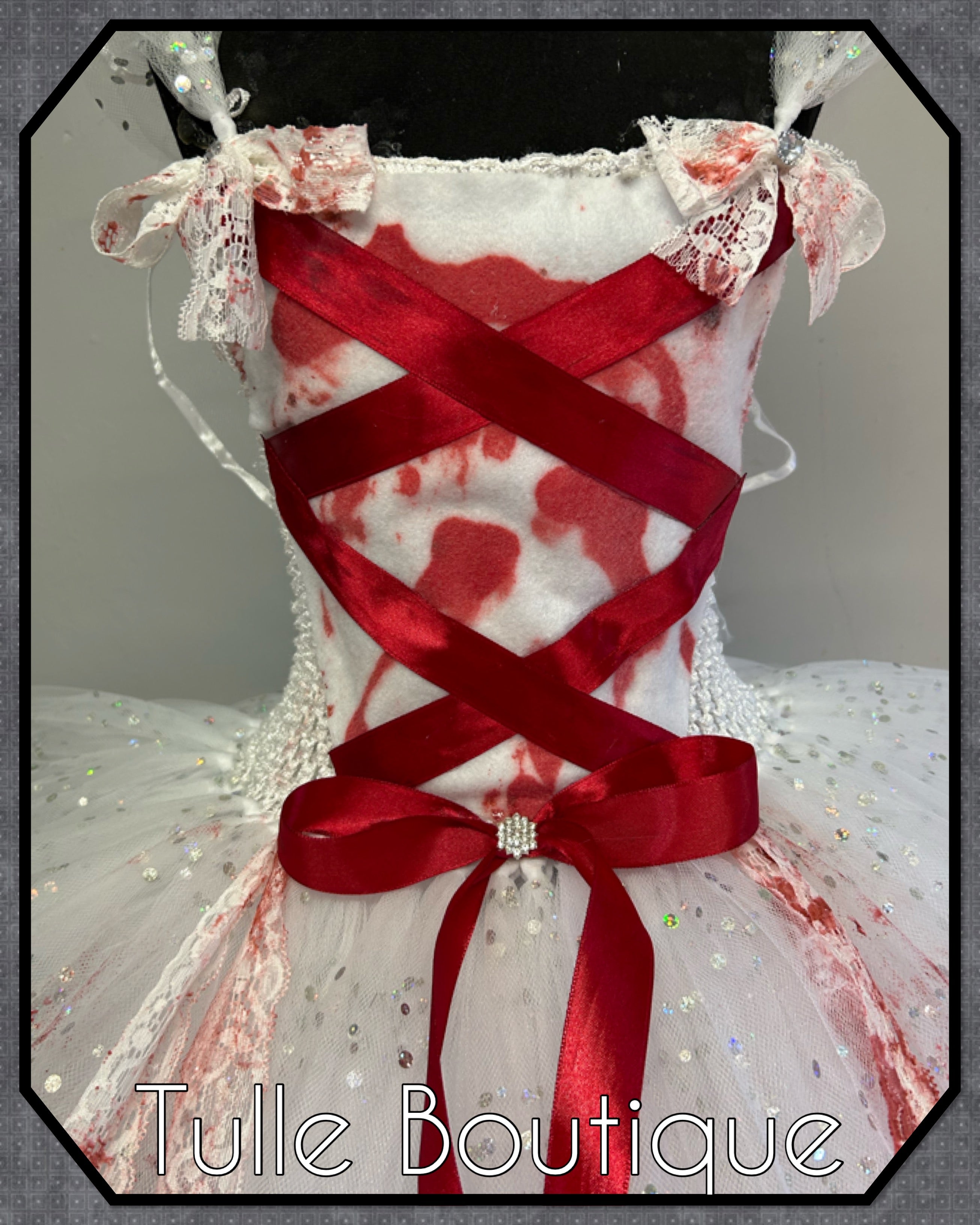 Girls toddlers zombie corpse bride tutu dress, ballgown, wedding fancy dress costume