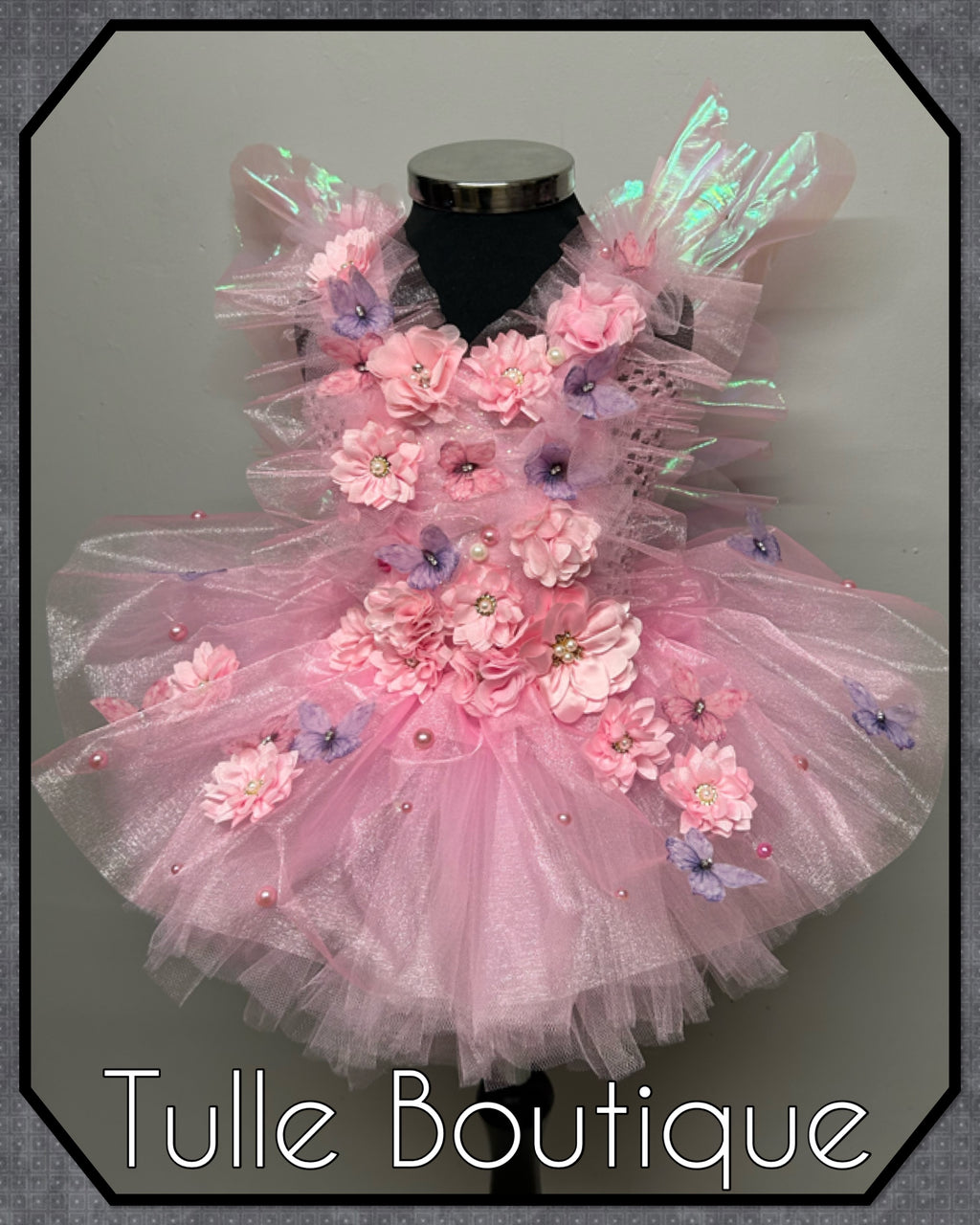 Girls toddlers Lena enchanted pink fairy tutu dress, ballgown, fancy dress costume