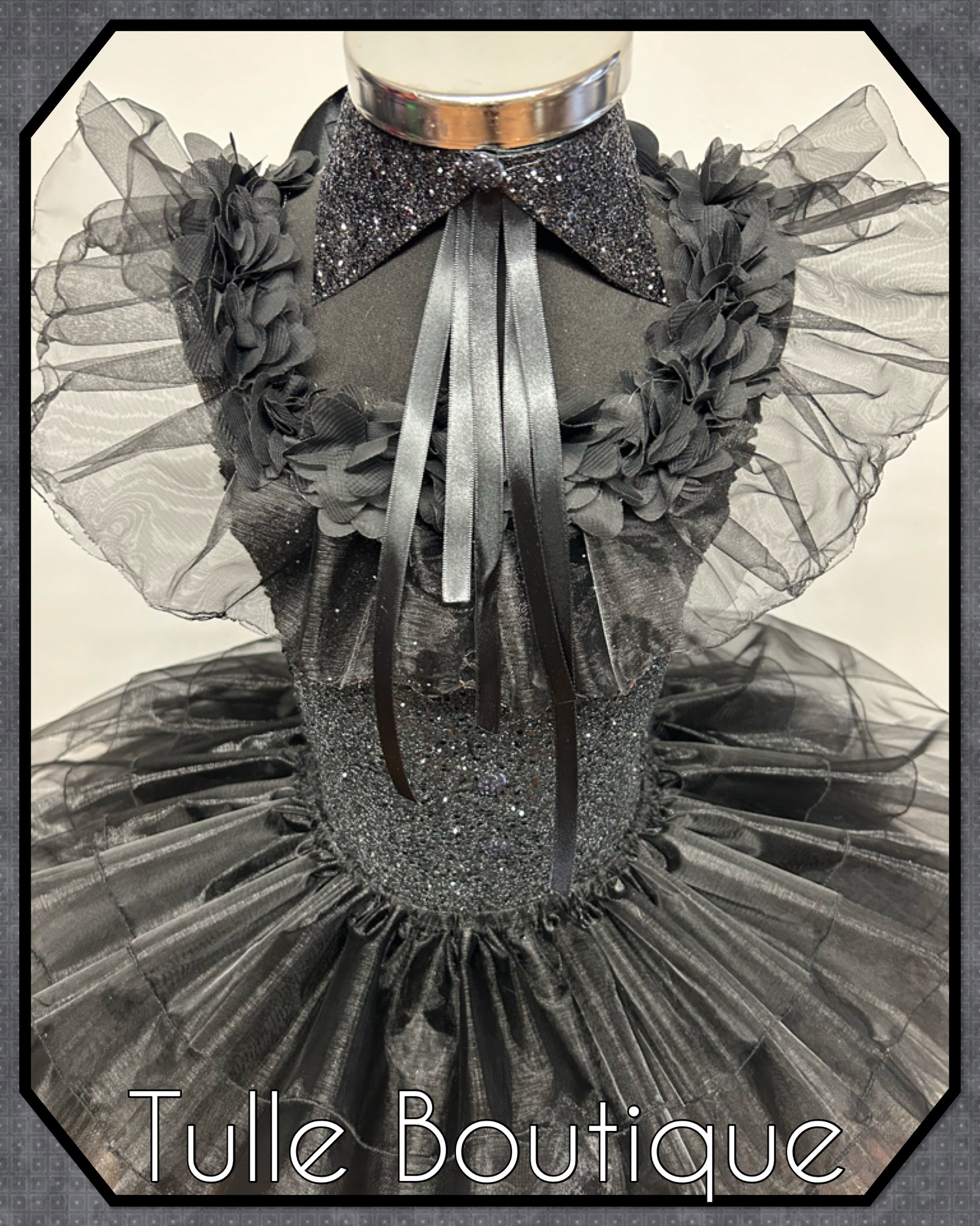 Girls toddlers Wednesday Addams Prom tutu dress, ballgown,Halloween fancy dress costume