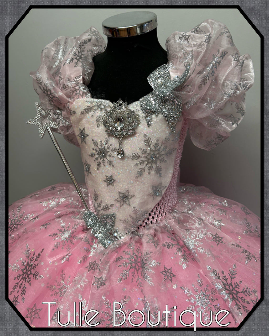 Girls toddlers wizard of Oz Glinda the good witch tutu dress,ballgown, fancy dress costume