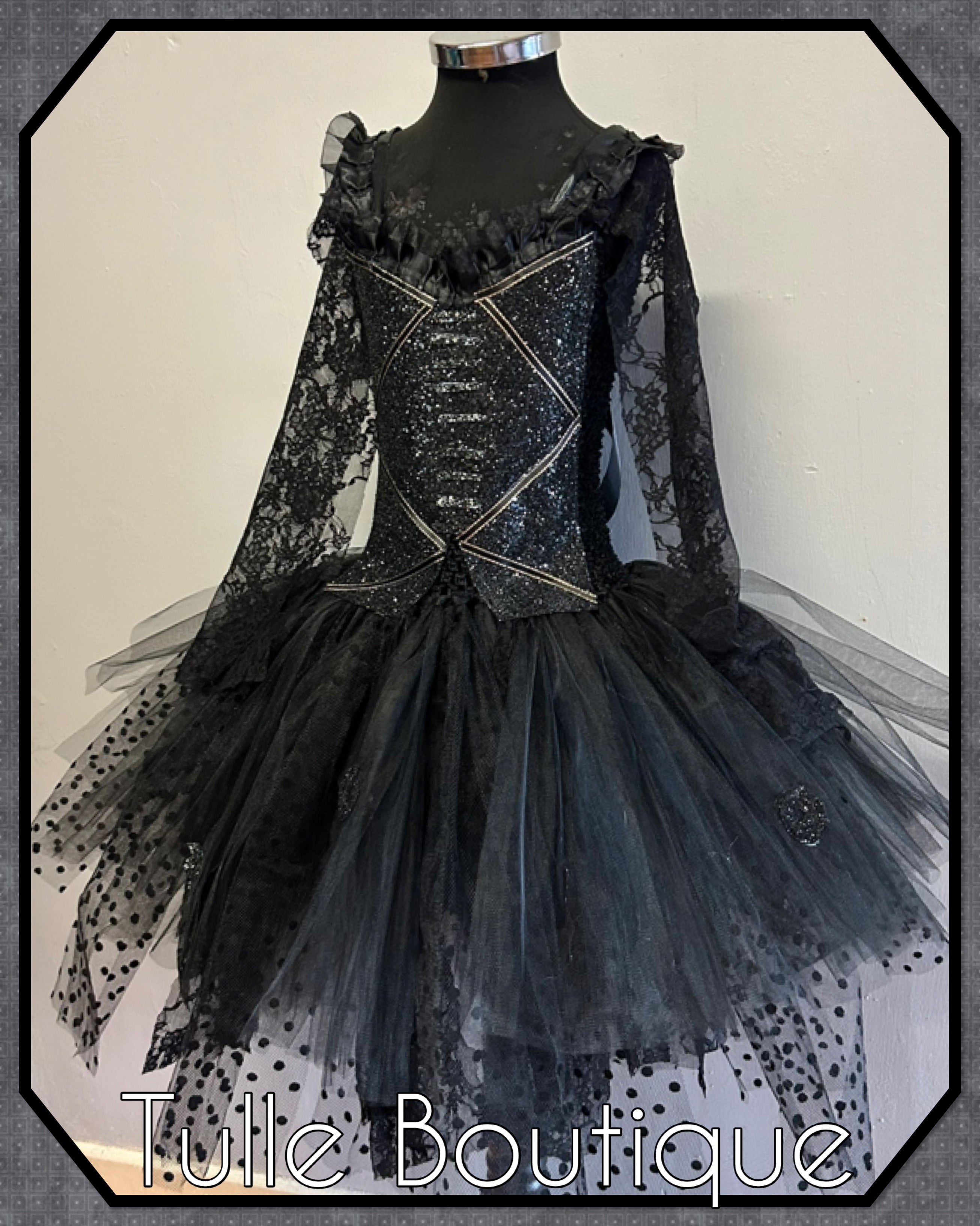 Girls toddlers Bellatrix Lestrange, Harry Potter Halloween fancy dress costume