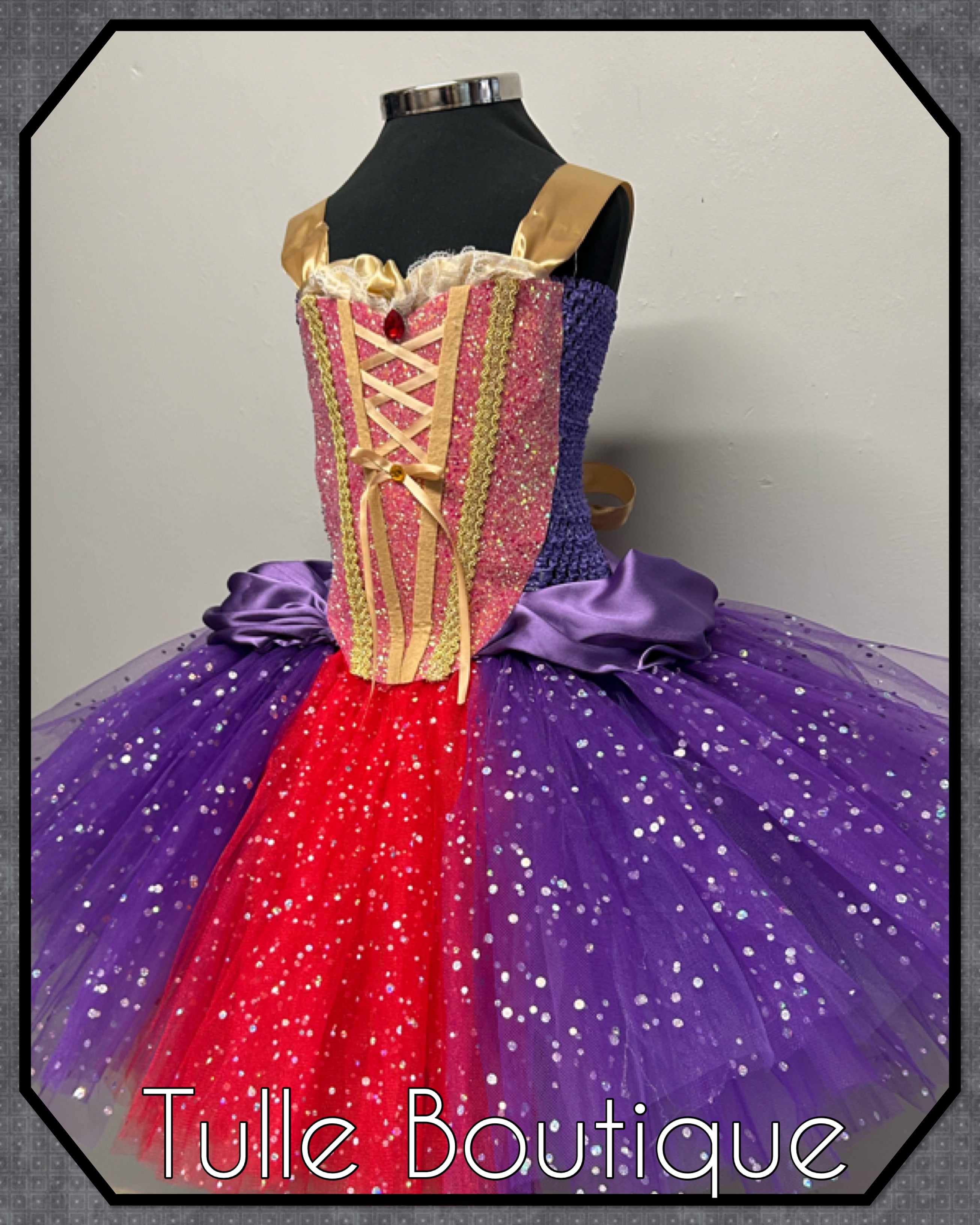 Girls toddlers Halloween Hocus Pocus Sarah Sanderson tutu dress, ballgown, fancy dress costume