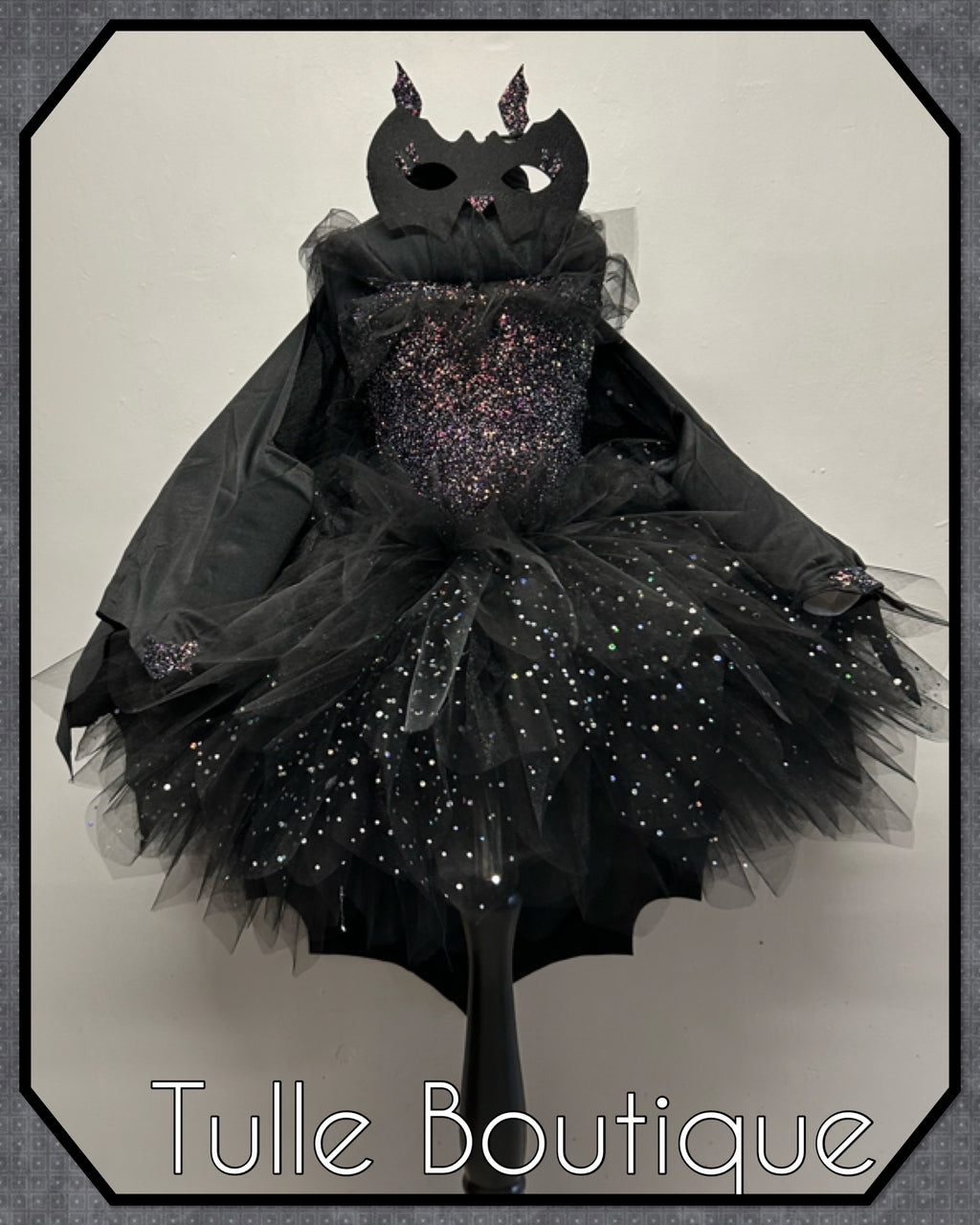 Girls toddlers sparkly Bat tutu birthday party dress,ballgown, fancy dress costume