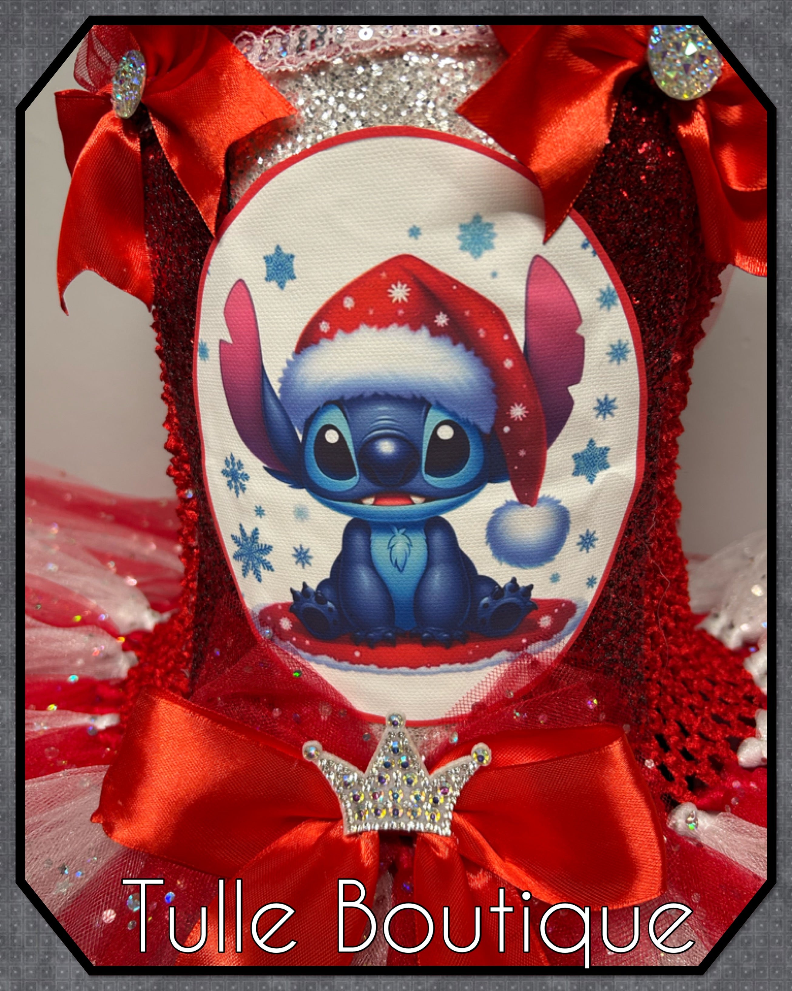 Girls toddlers Christmas Stitch tutu dress, ballgown, fancy dress costume