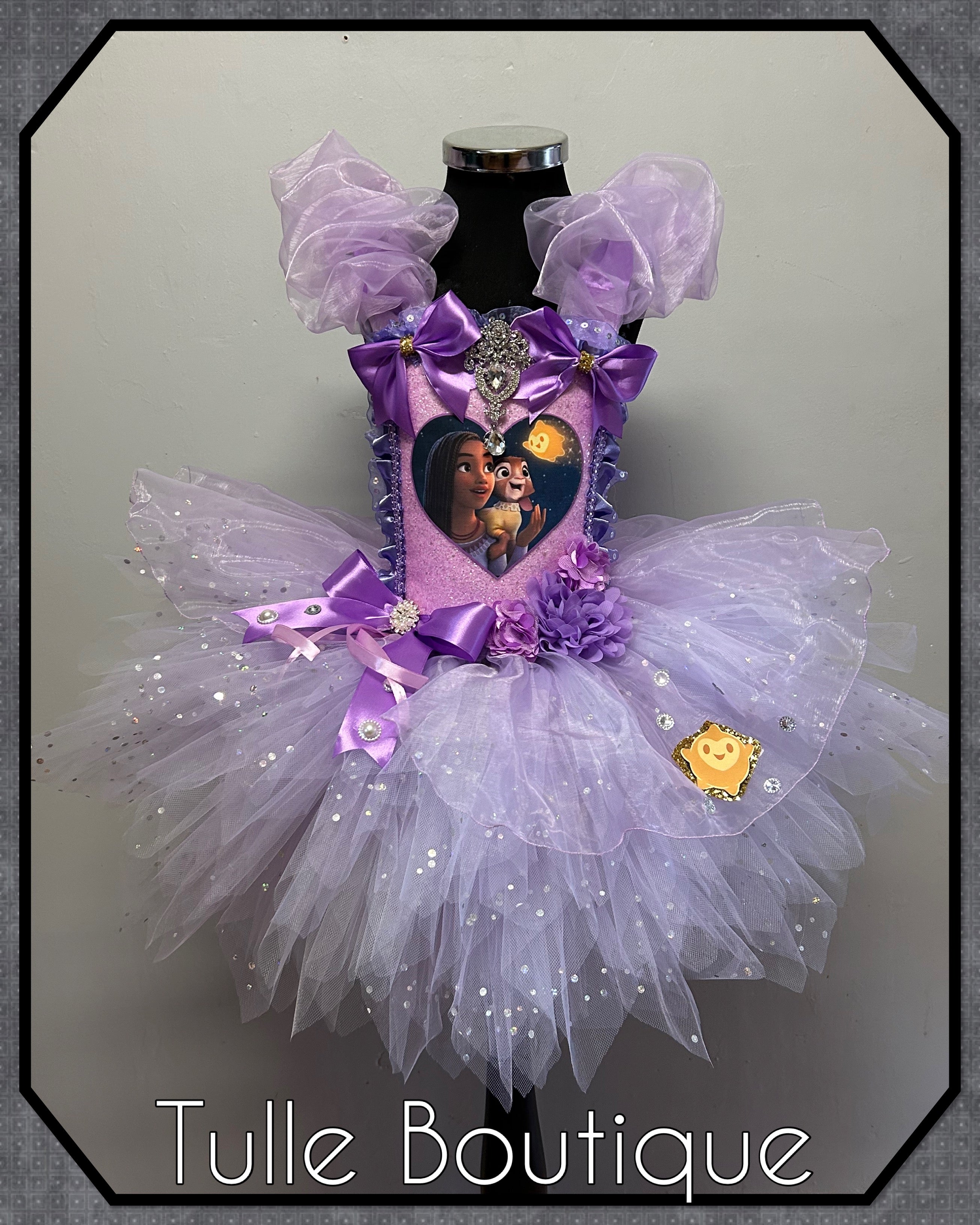 Girls toddlers Wish Asha tutu birthday party dress,ballgown, fancy dress costume