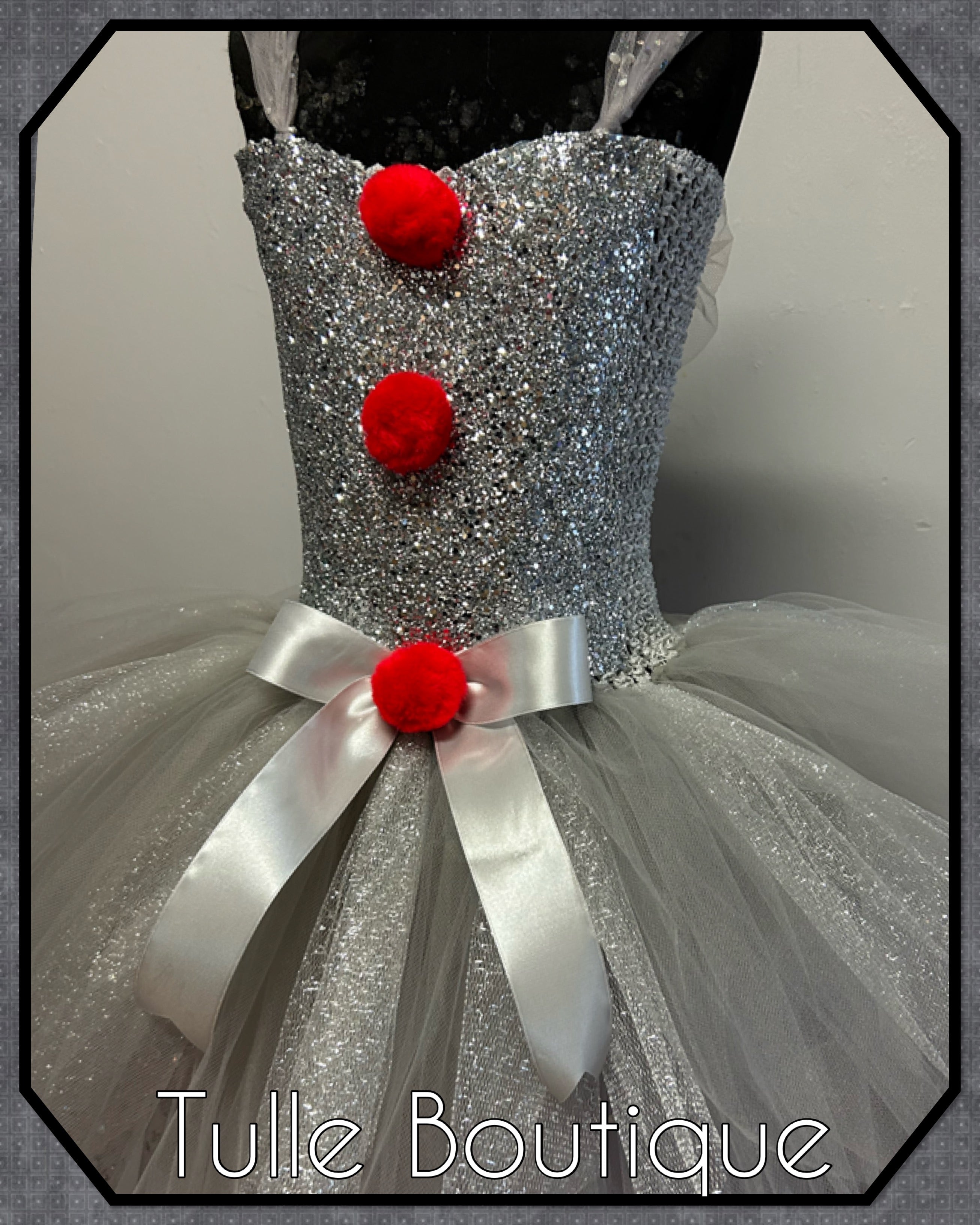 Girls toddlers Pennywise killer clown tutu dress, ballgown, IT fancy dress costume