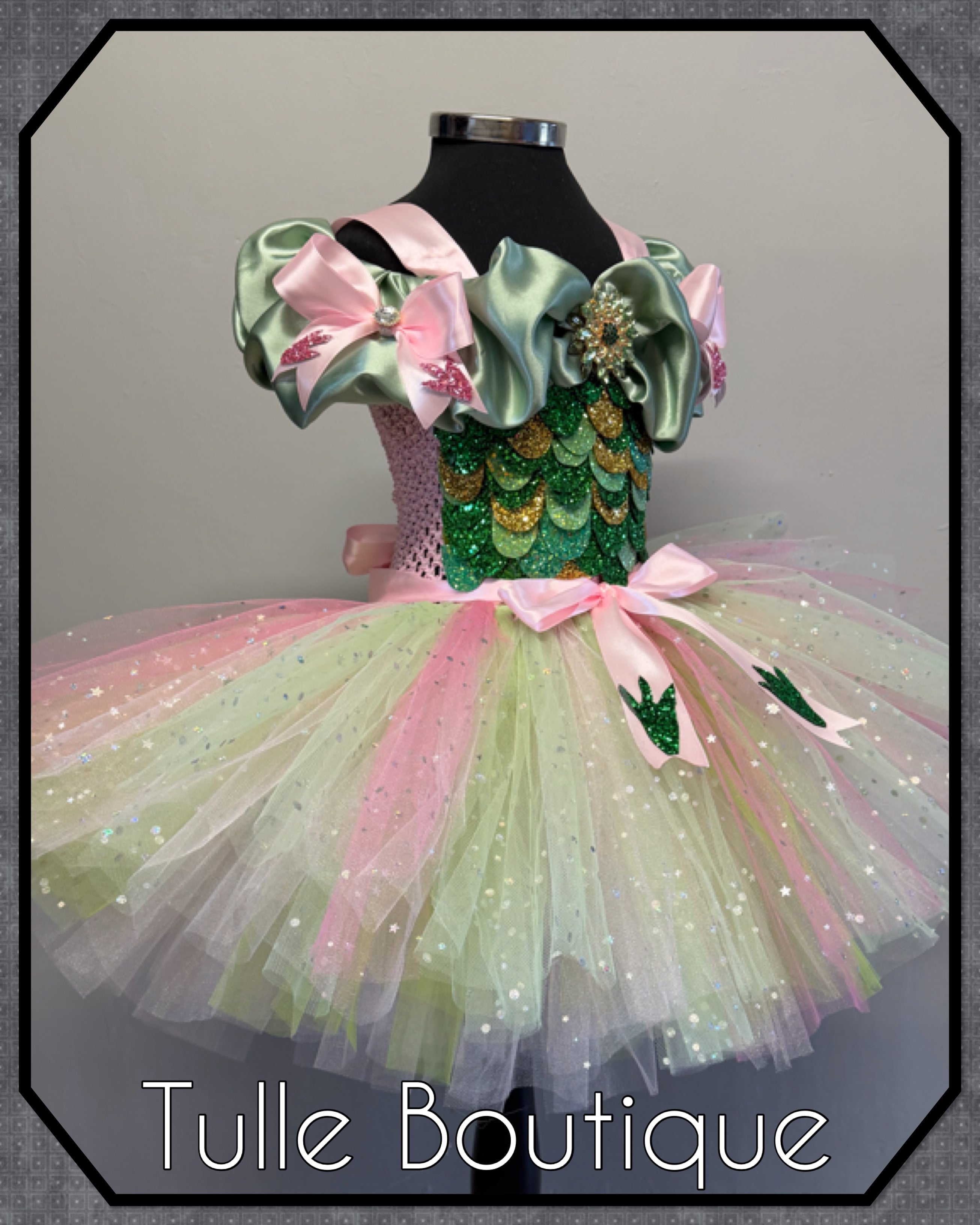 Girls toddlers Dinosaur tutu dress, ballgown, fancy dress costume