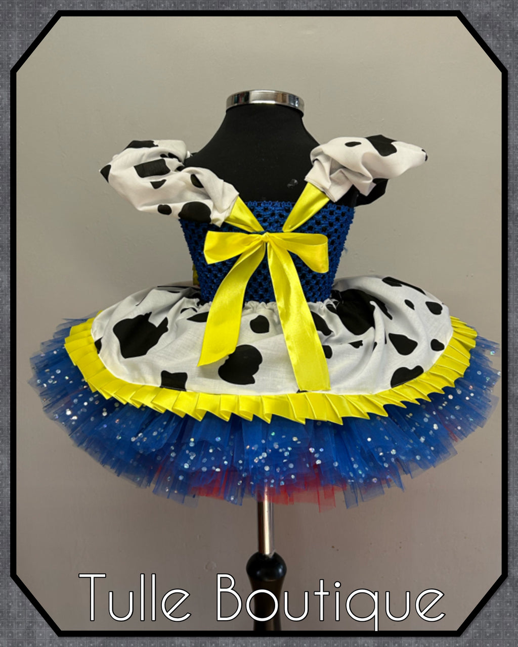 Girls Toddlers Princess Cow girl tutu dress, Jessie ballgown, fancy dress costume