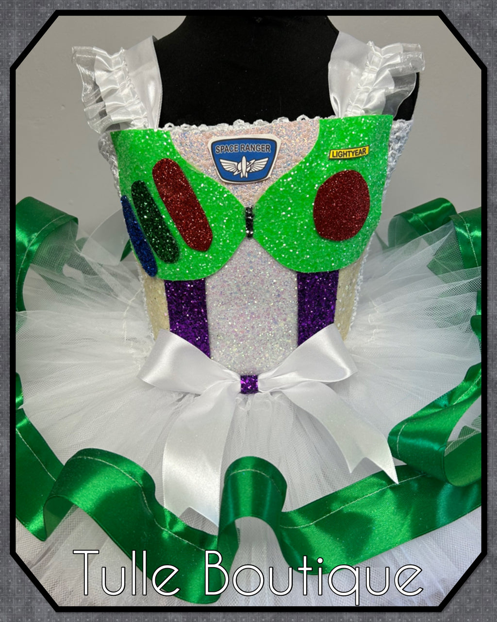 Girls toddlers Toy Story Buzz Lightyear tutu dress, ballgown, fancy dress costume
