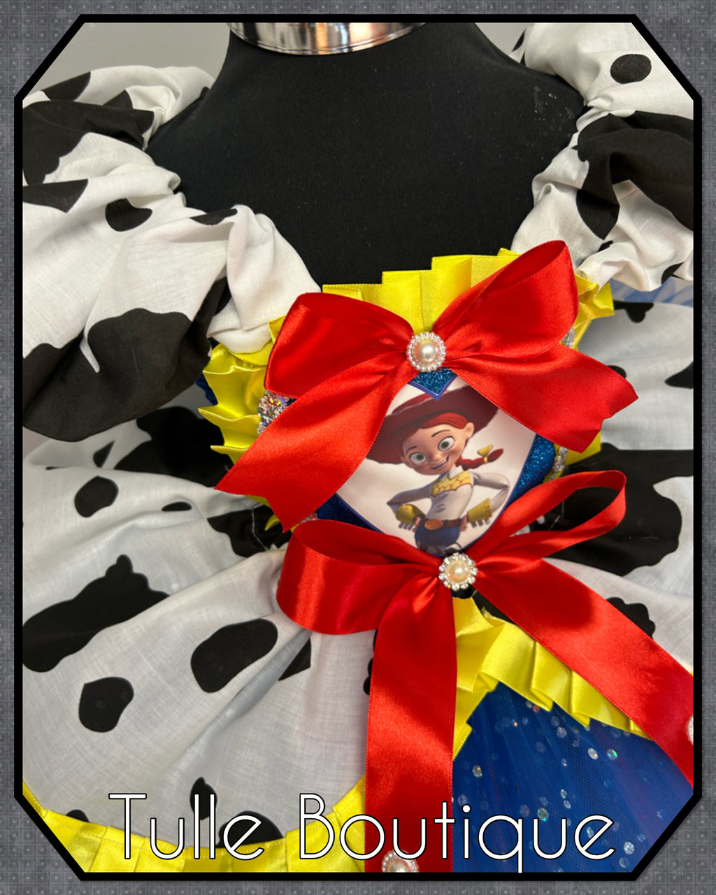 Girls Toddlers Princess Cow girl tutu dress, Jessie ballgown, fancy dress costume