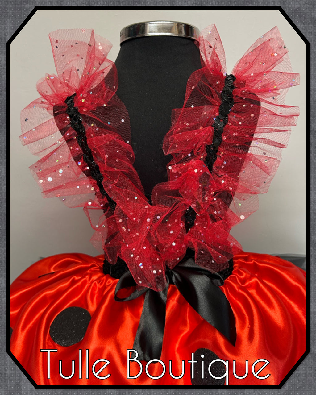 Girls toddlers Ladybug tutu dress, fancy dress costume