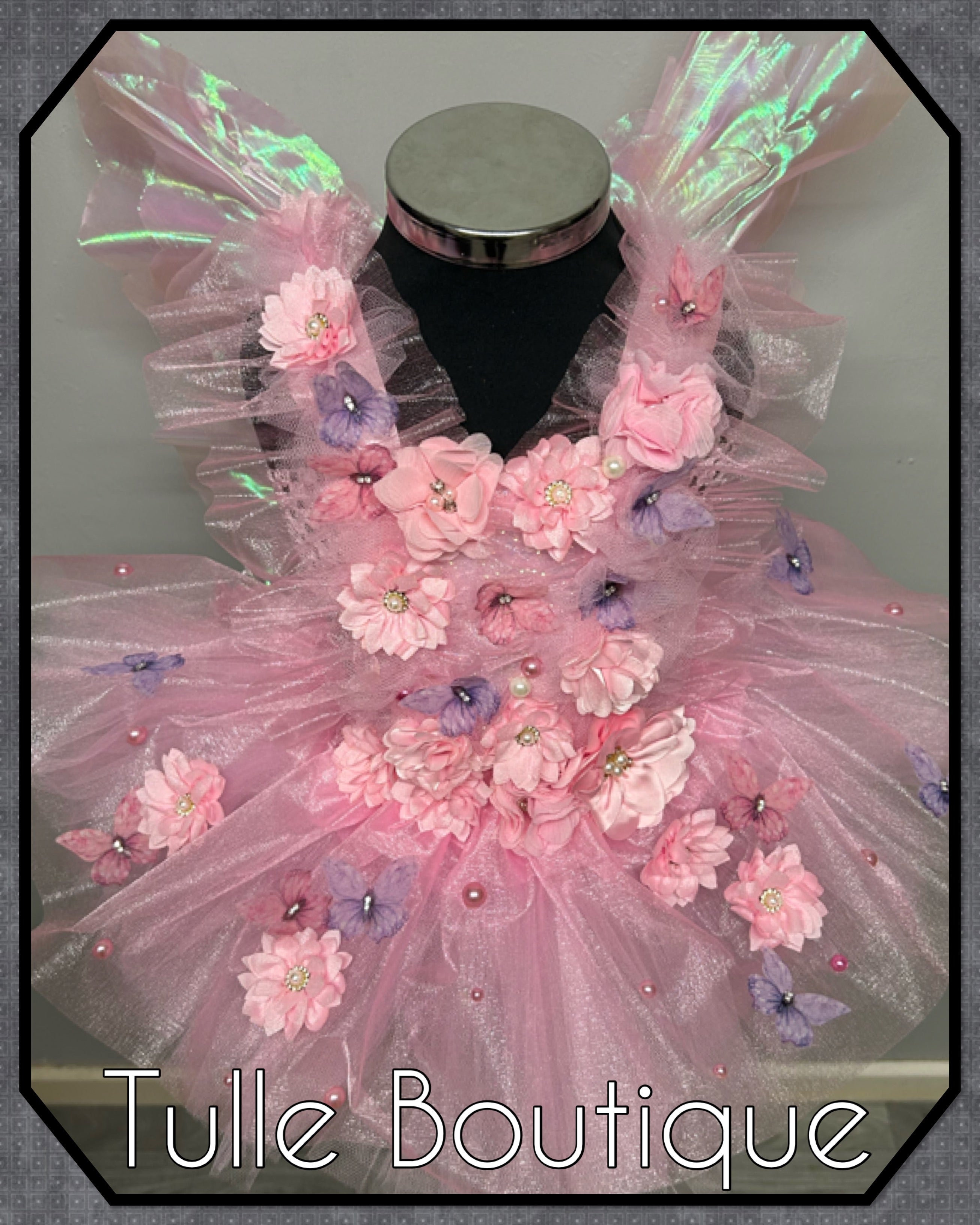 Girls toddlers Lena enchanted pink fairy tutu dress, ballgown, fancy dress costume